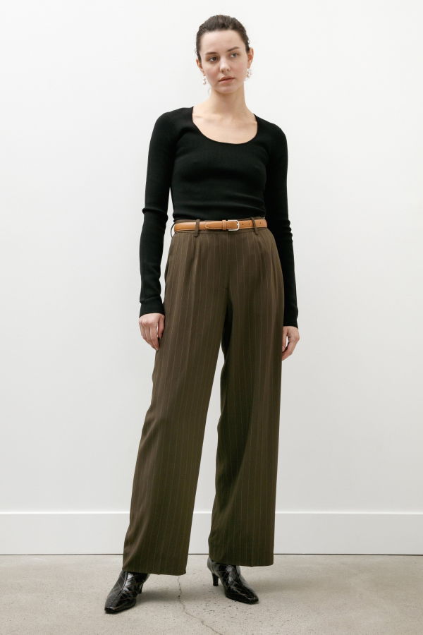 Totême Wide Pinstriped Trouser
