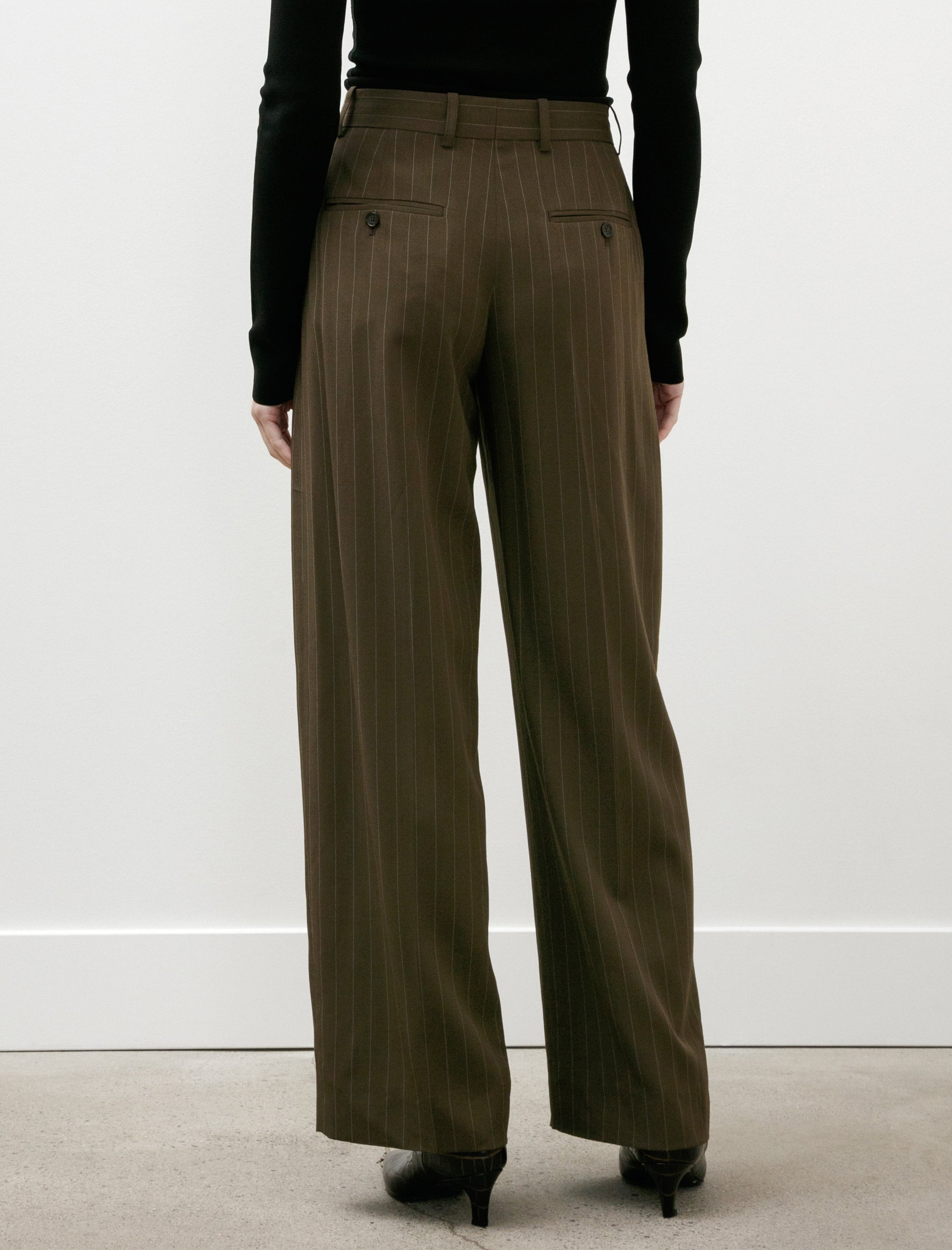 Totême Wide Pinstriped Trouser