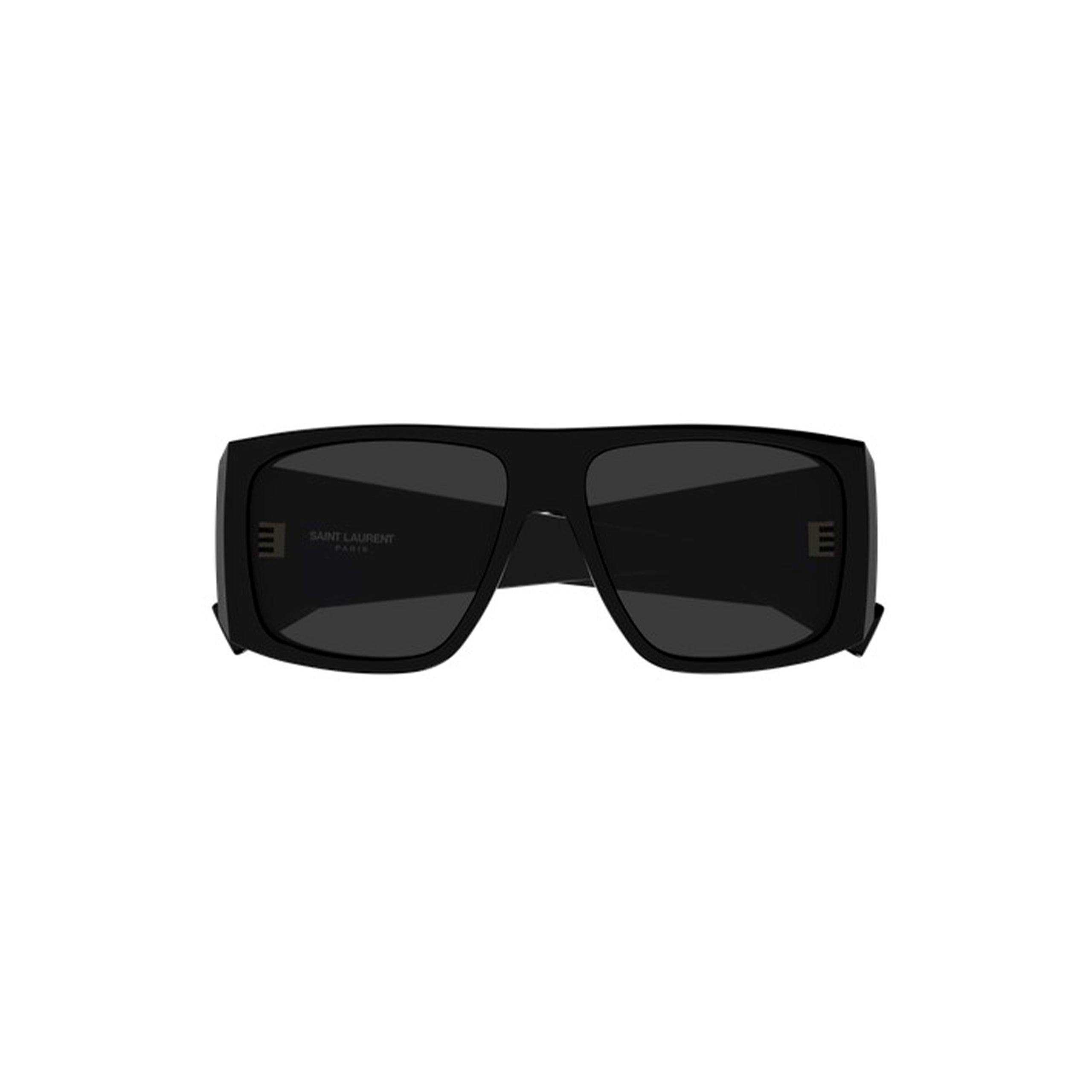 Saint Laurent Wide Rectangular Sunglasses - Black