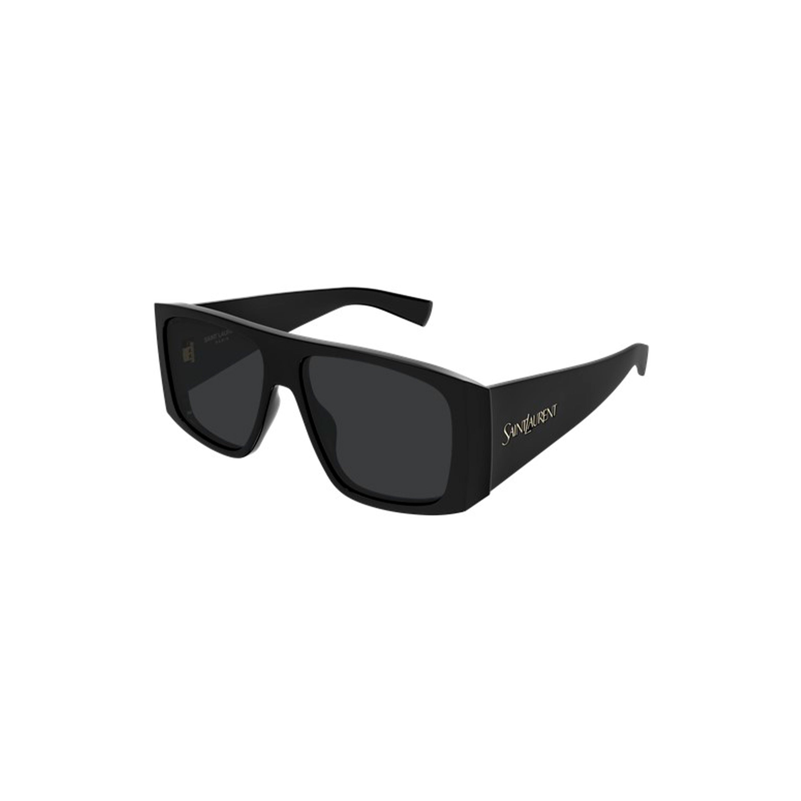 Saint Laurent Wide Rectangular Sunglasses - Black