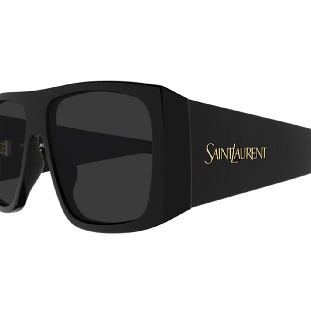 Saint Laurent Wide Rectangular Sunglasses - Black