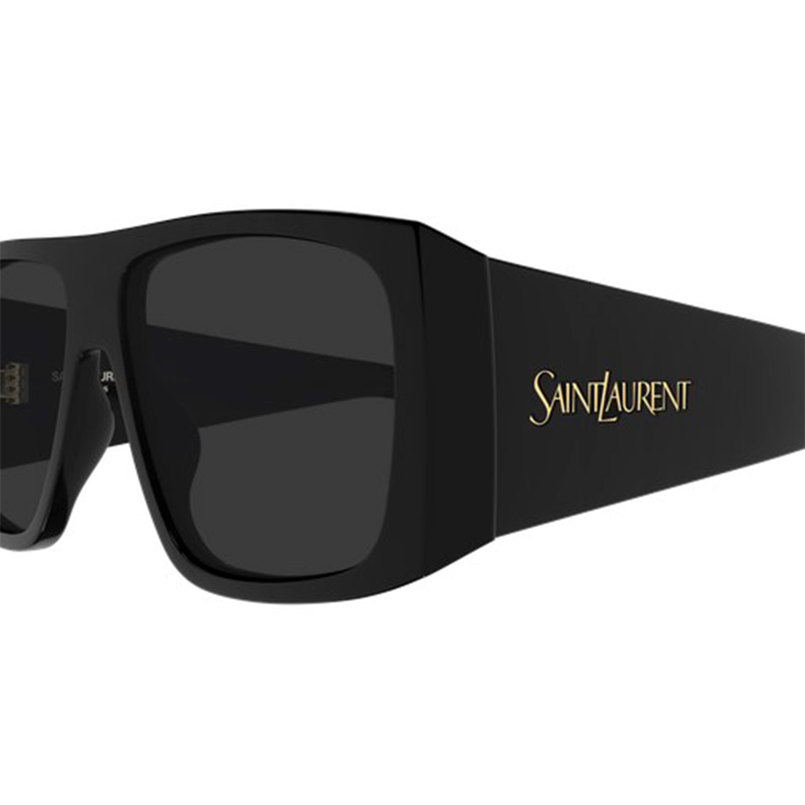Saint Laurent Wide Rectangular Sunglasses - Black