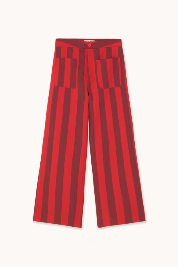TINY BIG SISTER Wide Stripes Pocket Pants
