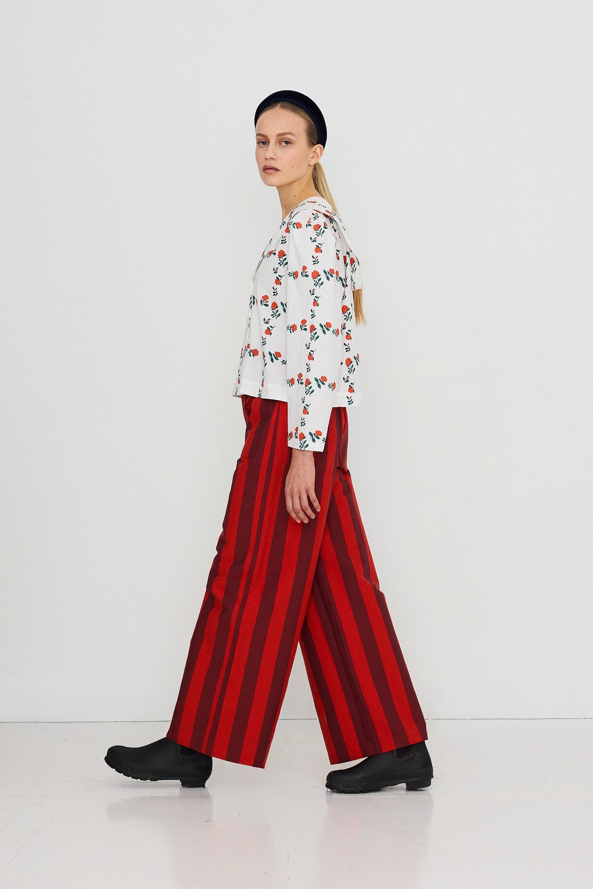 TINY BIG SISTER Wide Stripes Pocket Pants