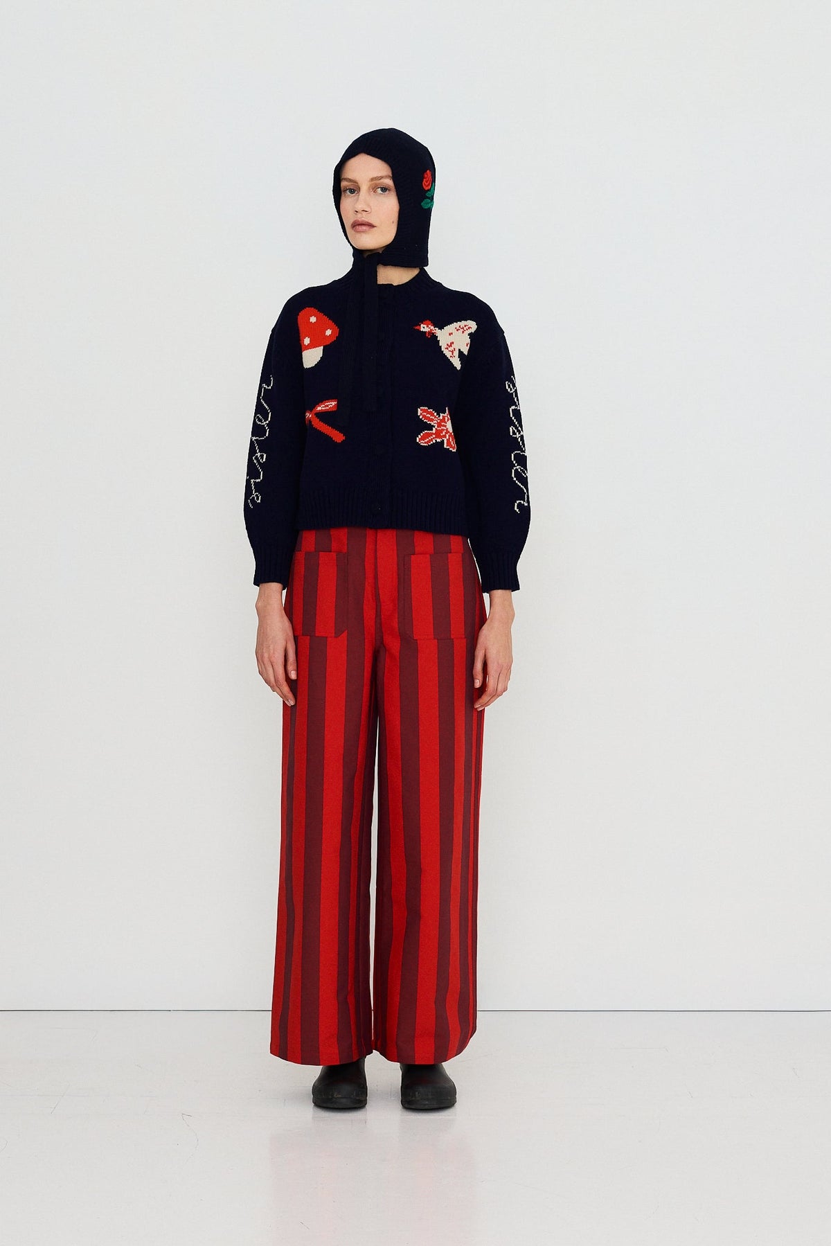 TINY BIG SISTER Wide Stripes Pocket Pants