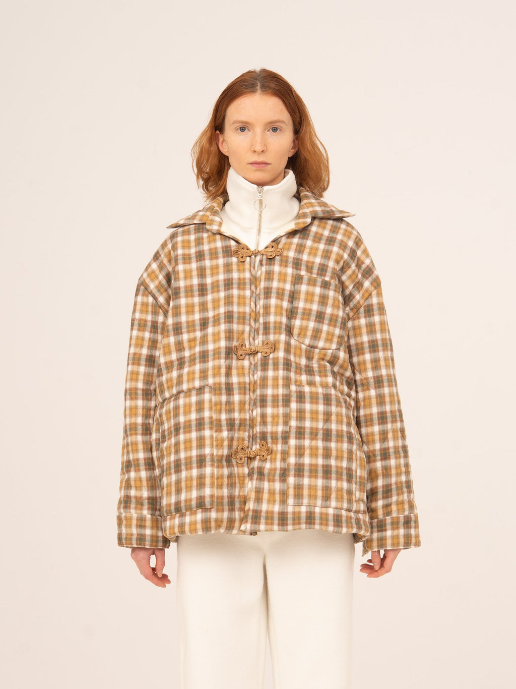 Carmensays Willow Plaid Puffer Jacket