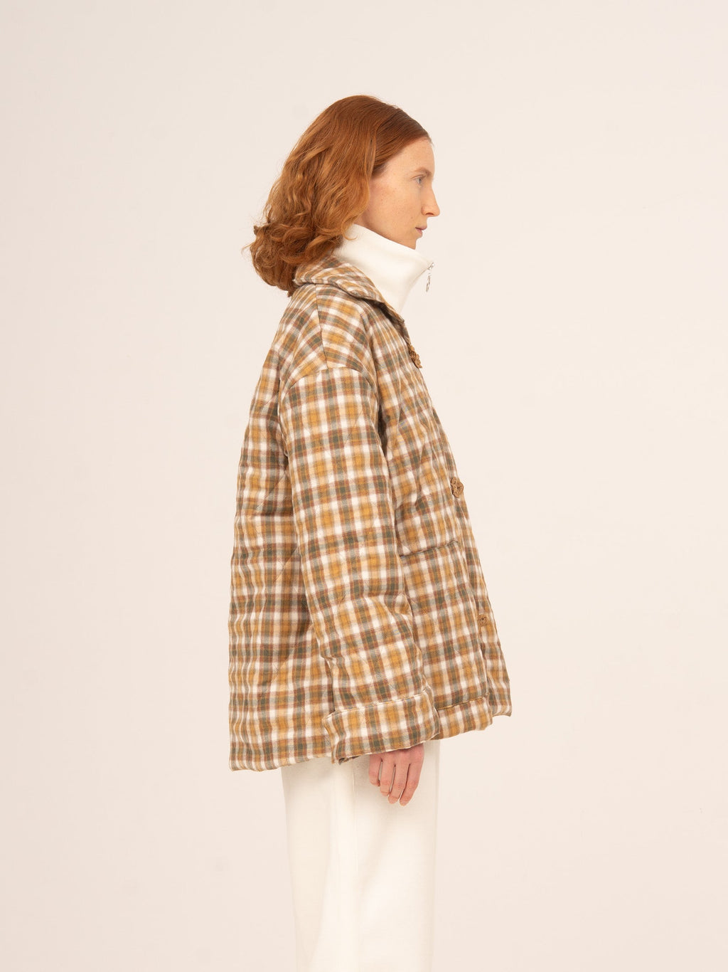 Carmensays Willow Plaid Puffer Jacket