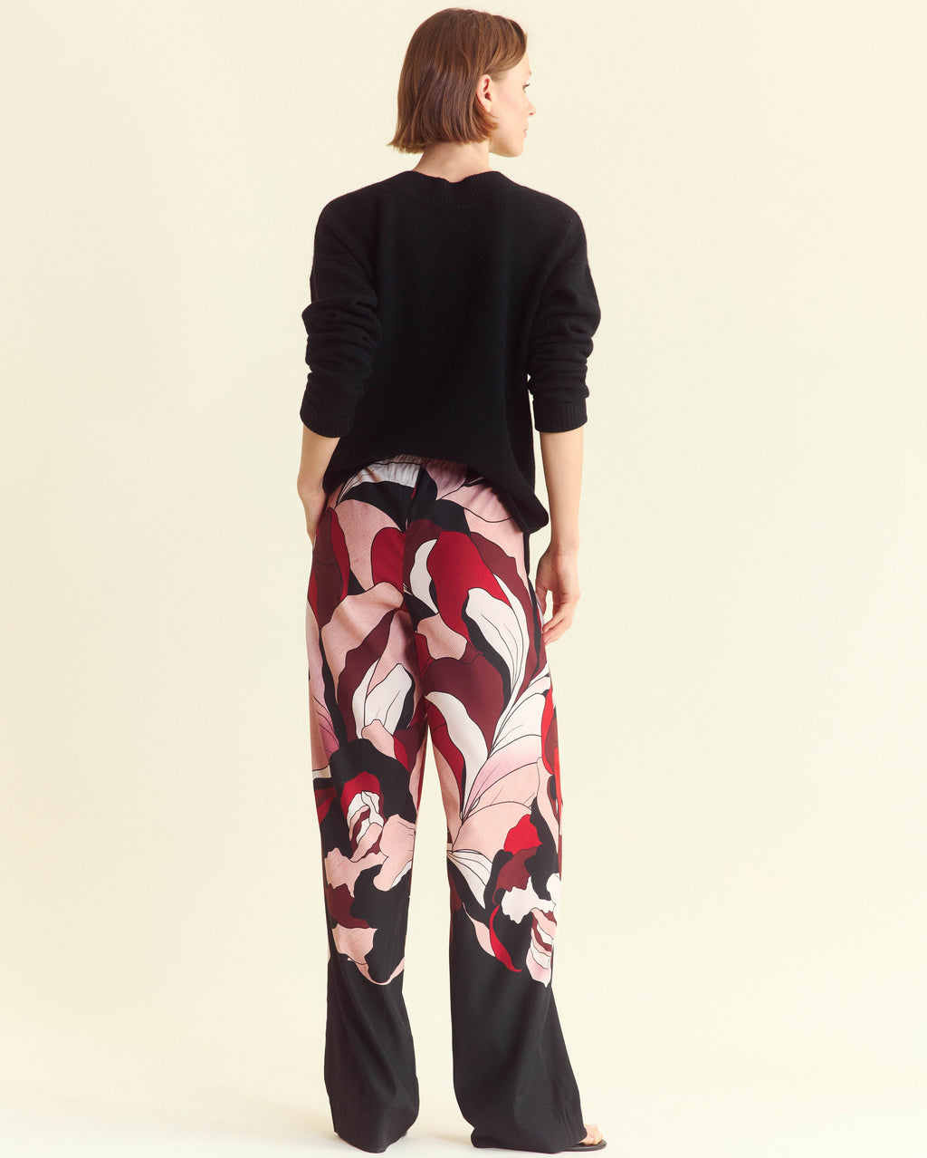 Billy Reid Winter Rose Lounge Pant - Red/Black