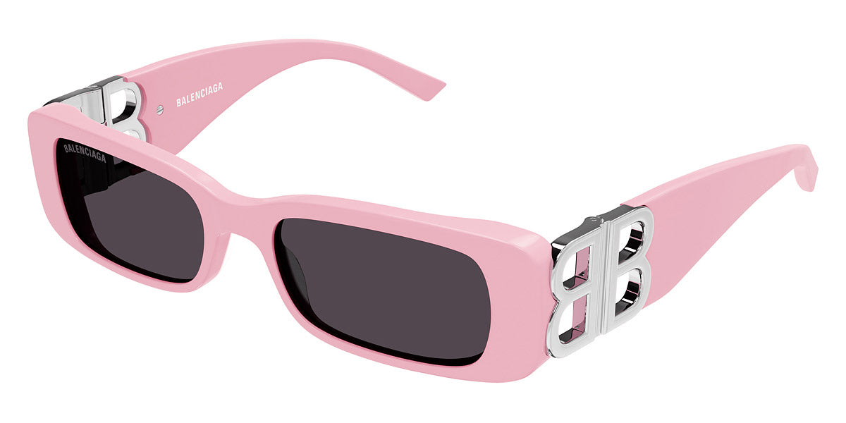 Balenciaga Dynasty Rectangle Sunglasses - Pink