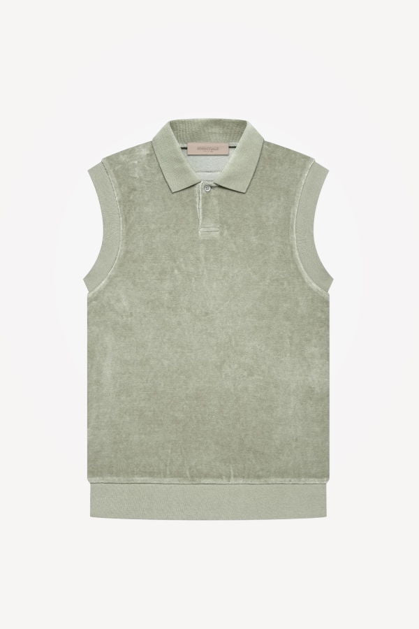 Fear of God Sleeveless Polo - Seafoam