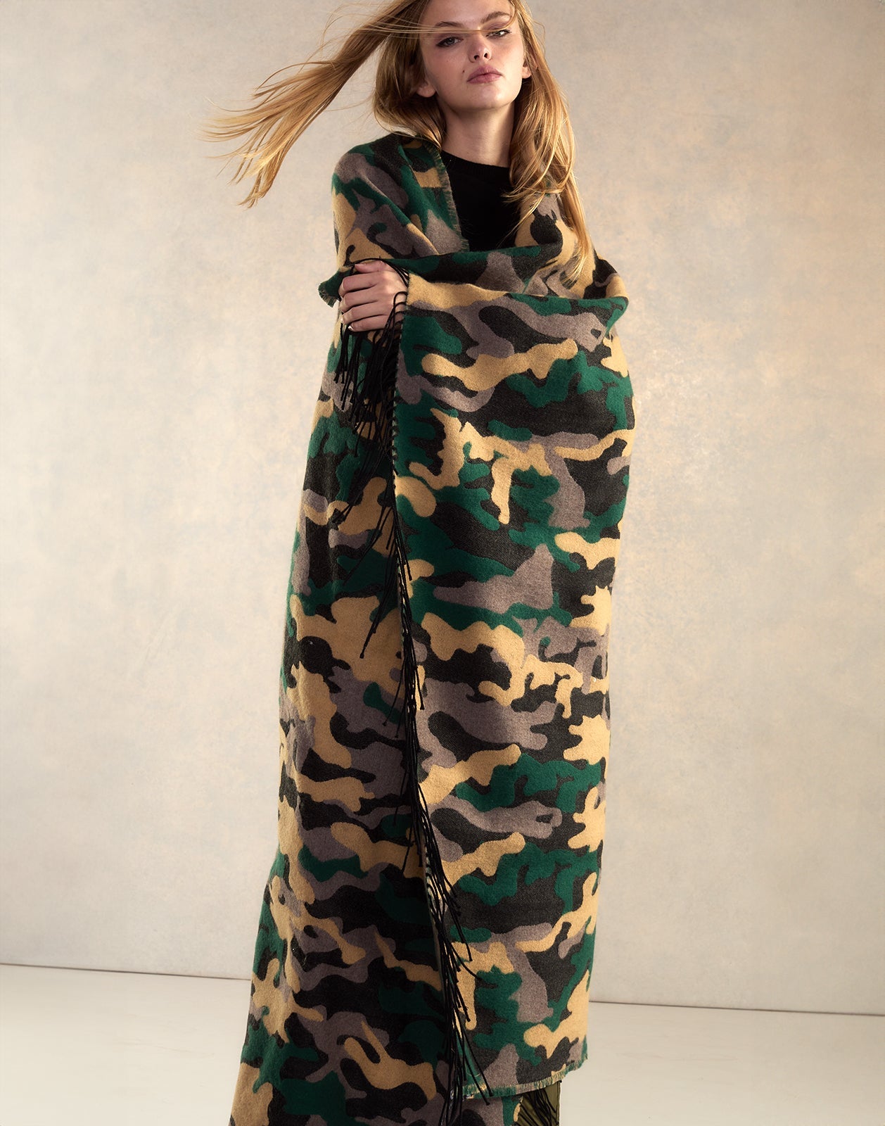 Cynthia Rowley Wool Cashmere Blanket Wrap