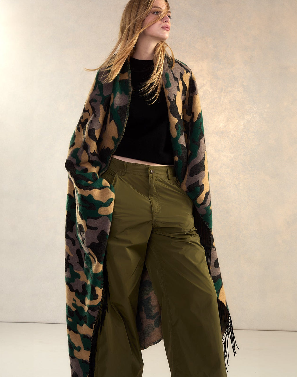 Cynthia Rowley Wool Cashmere Blanket Wrap
