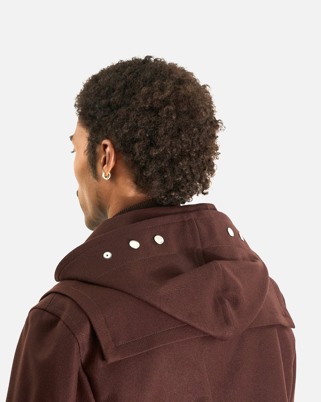 sacai Wool Melton Blouson Jacket - Brown