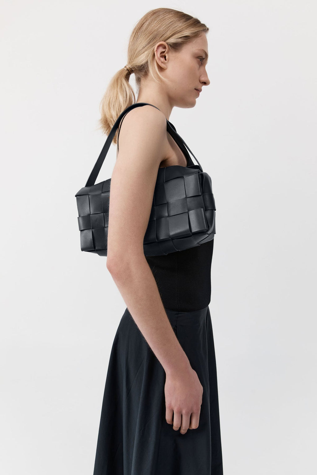 St. Agni Woven Envelope Slim Tote