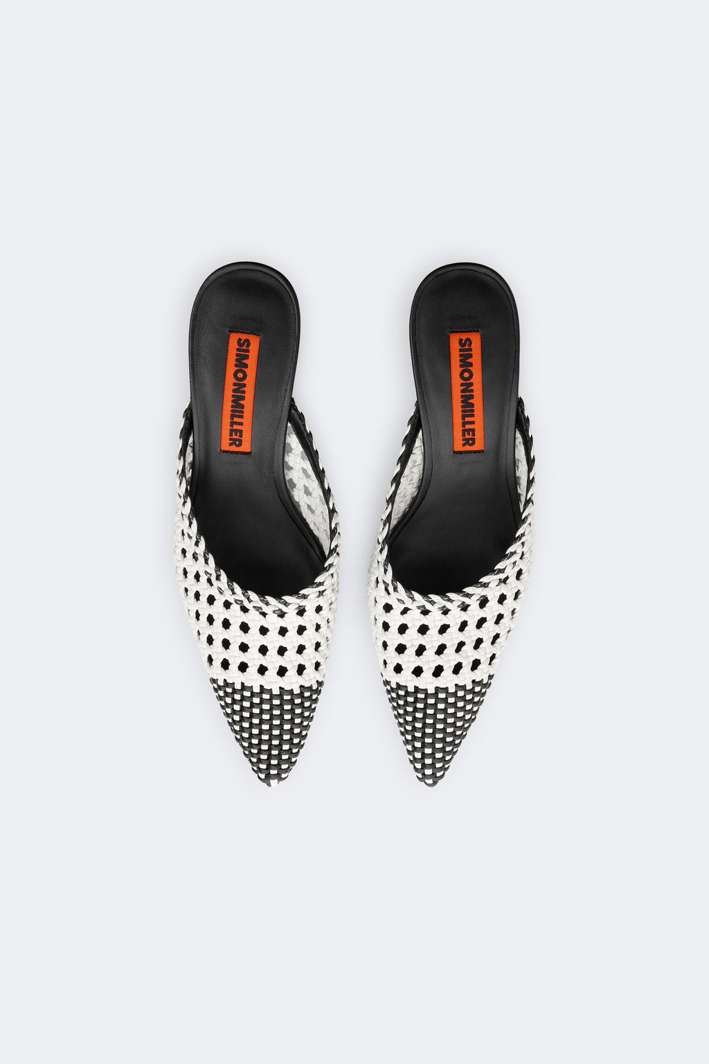 Simon Miller Woven Gala Mule - Black/White