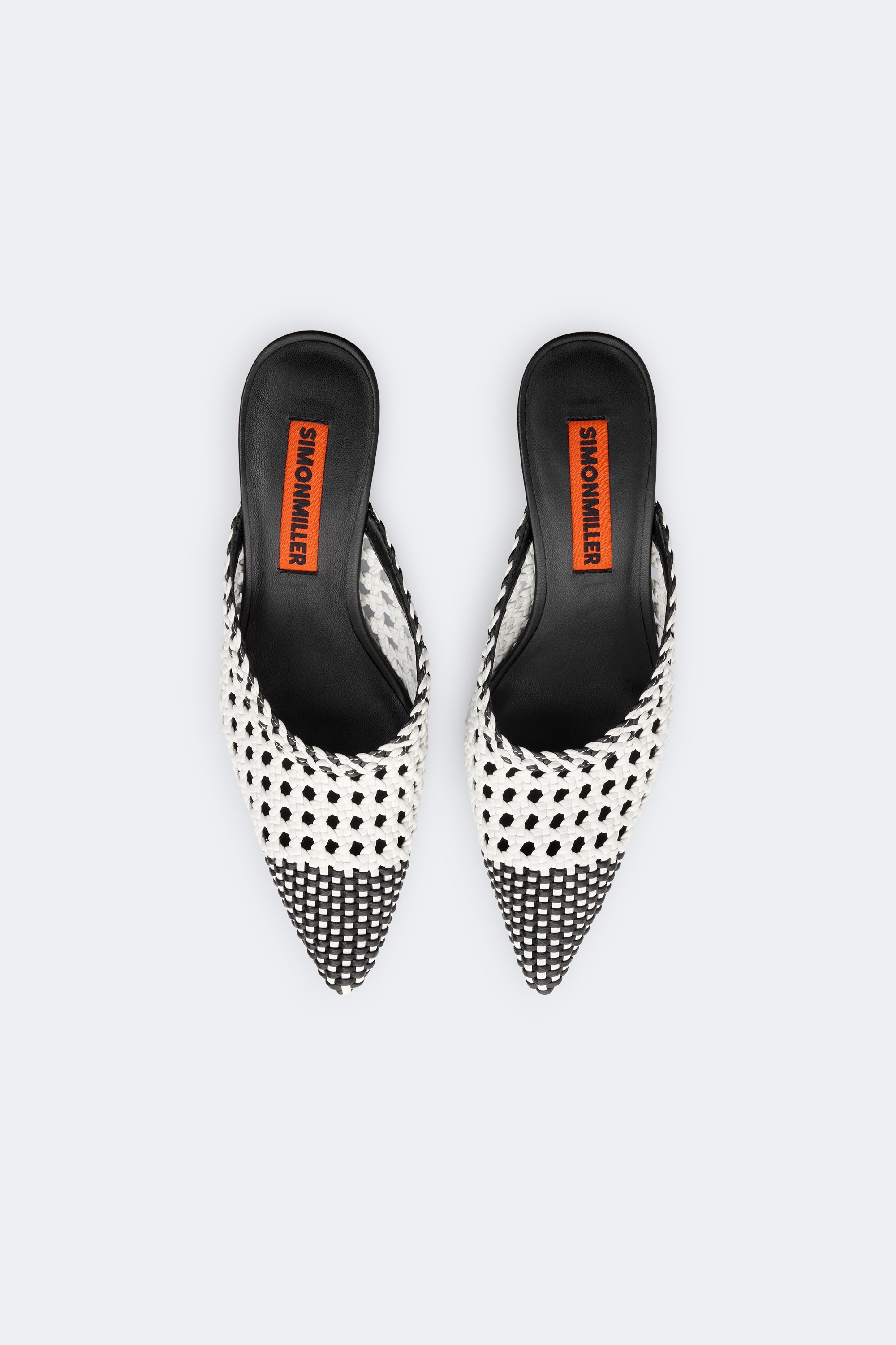 Simon Miller Woven Gala Mule - Black/White