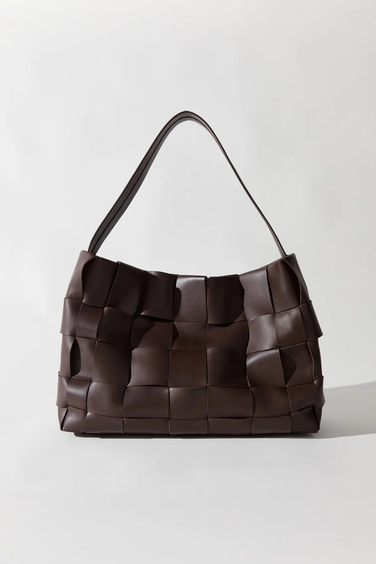 St. Agni Woven Large Tote - Chocolate