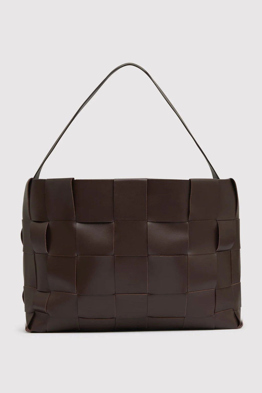 St. Agni Woven Large Tote - Chocolate