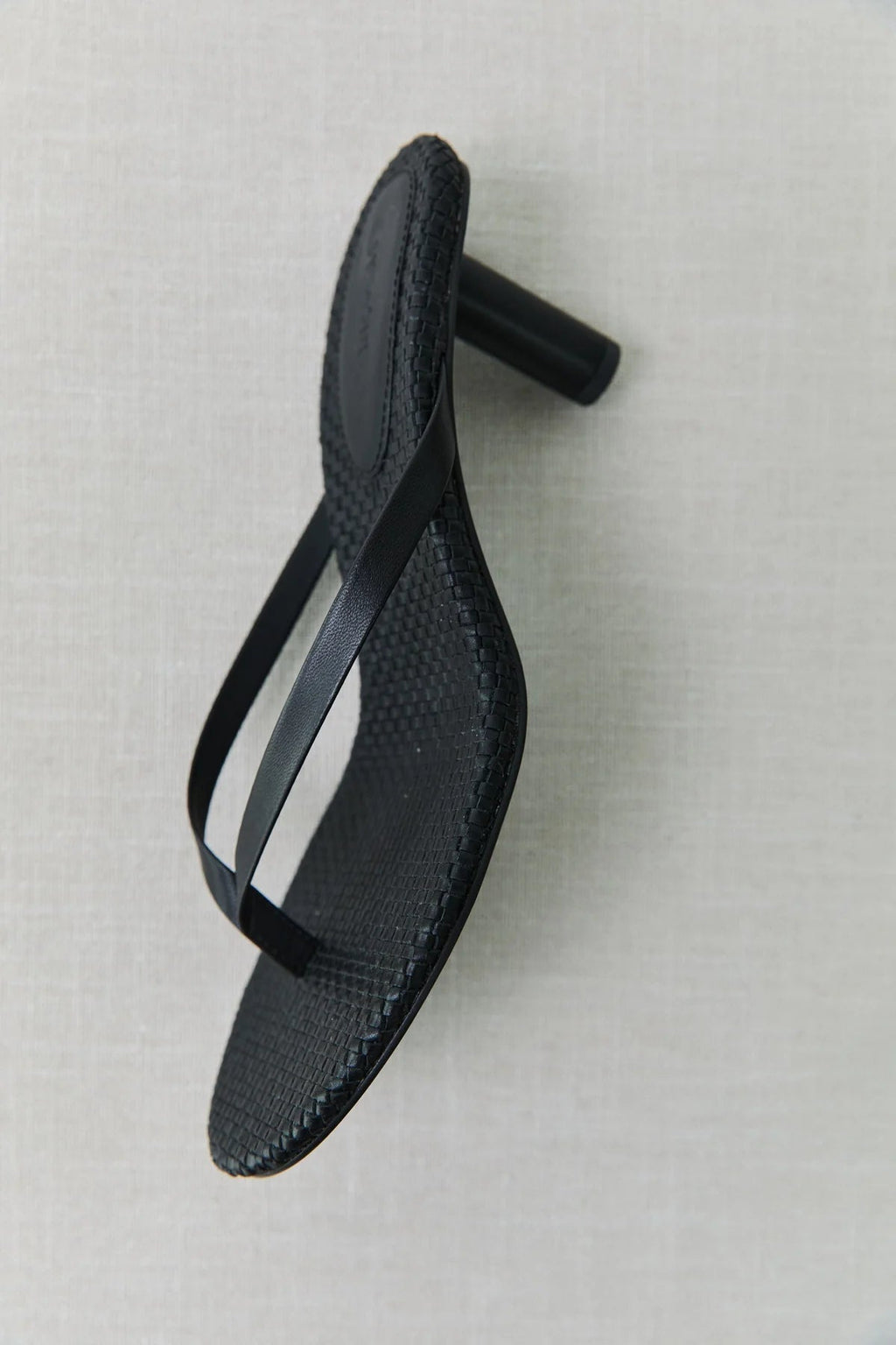 St. Agni Woven Thong Heel Sandals