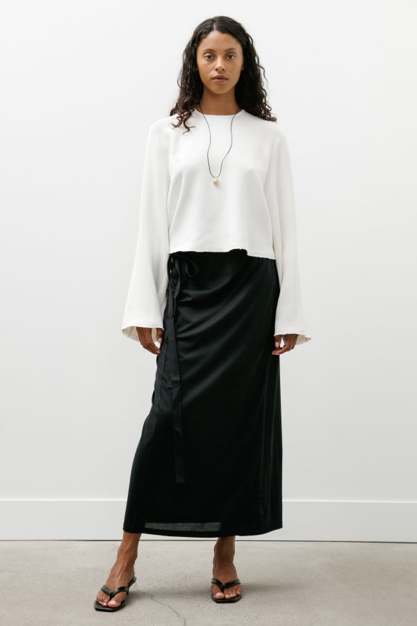 Totême Wrap Silk Cotton Skirt