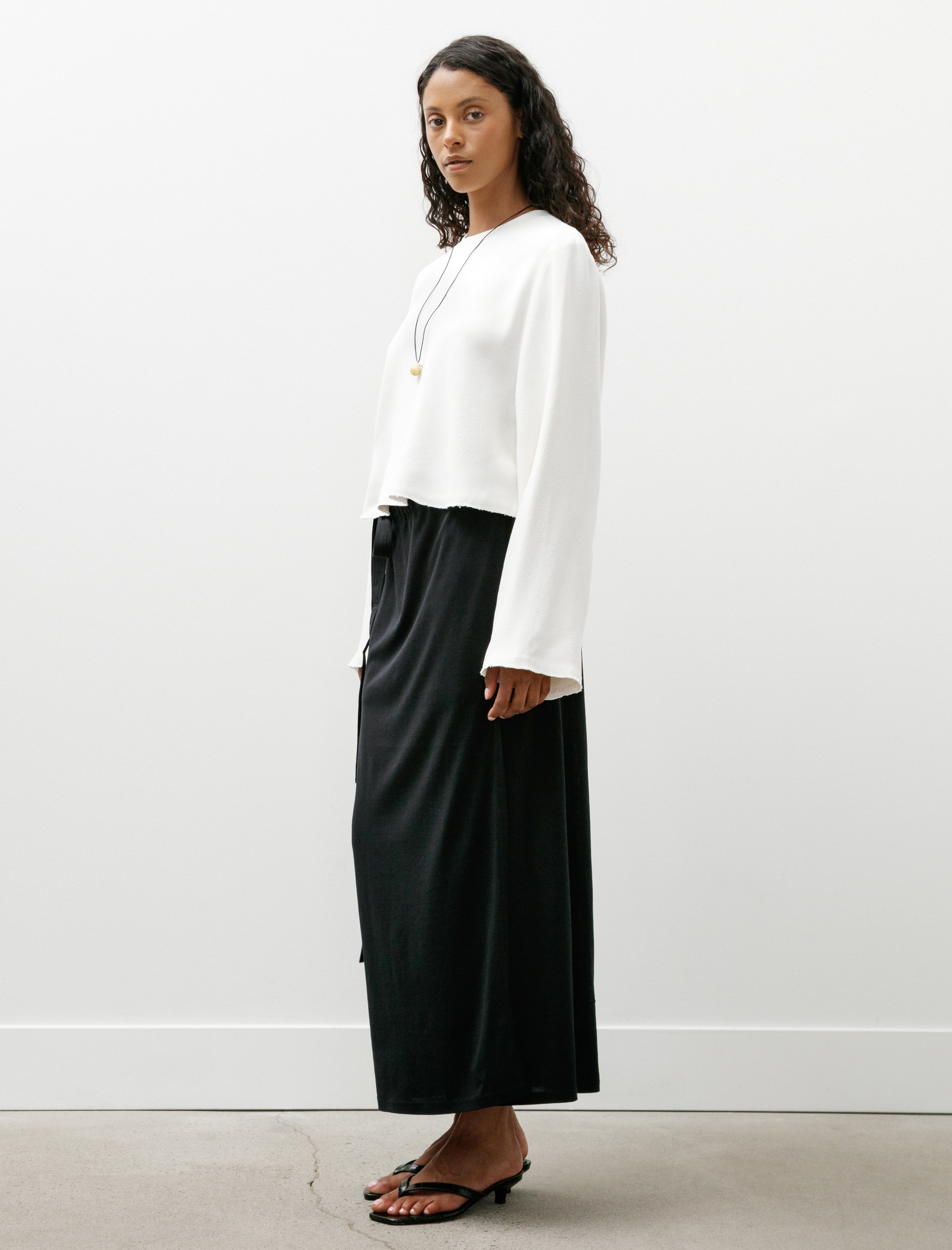 Totême Wrap Silk Cotton Skirt