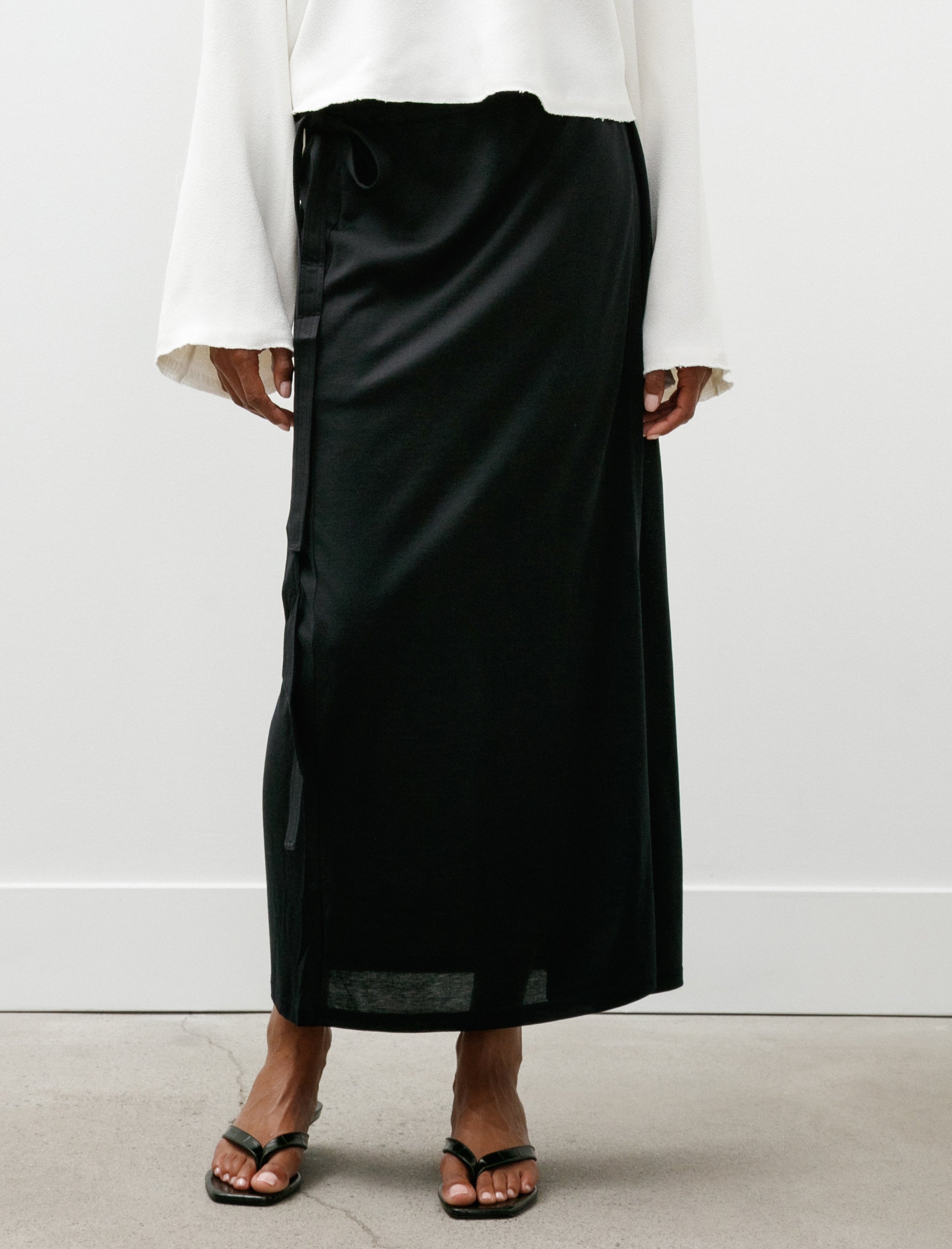 Totême Wrap Silk Cotton Skirt