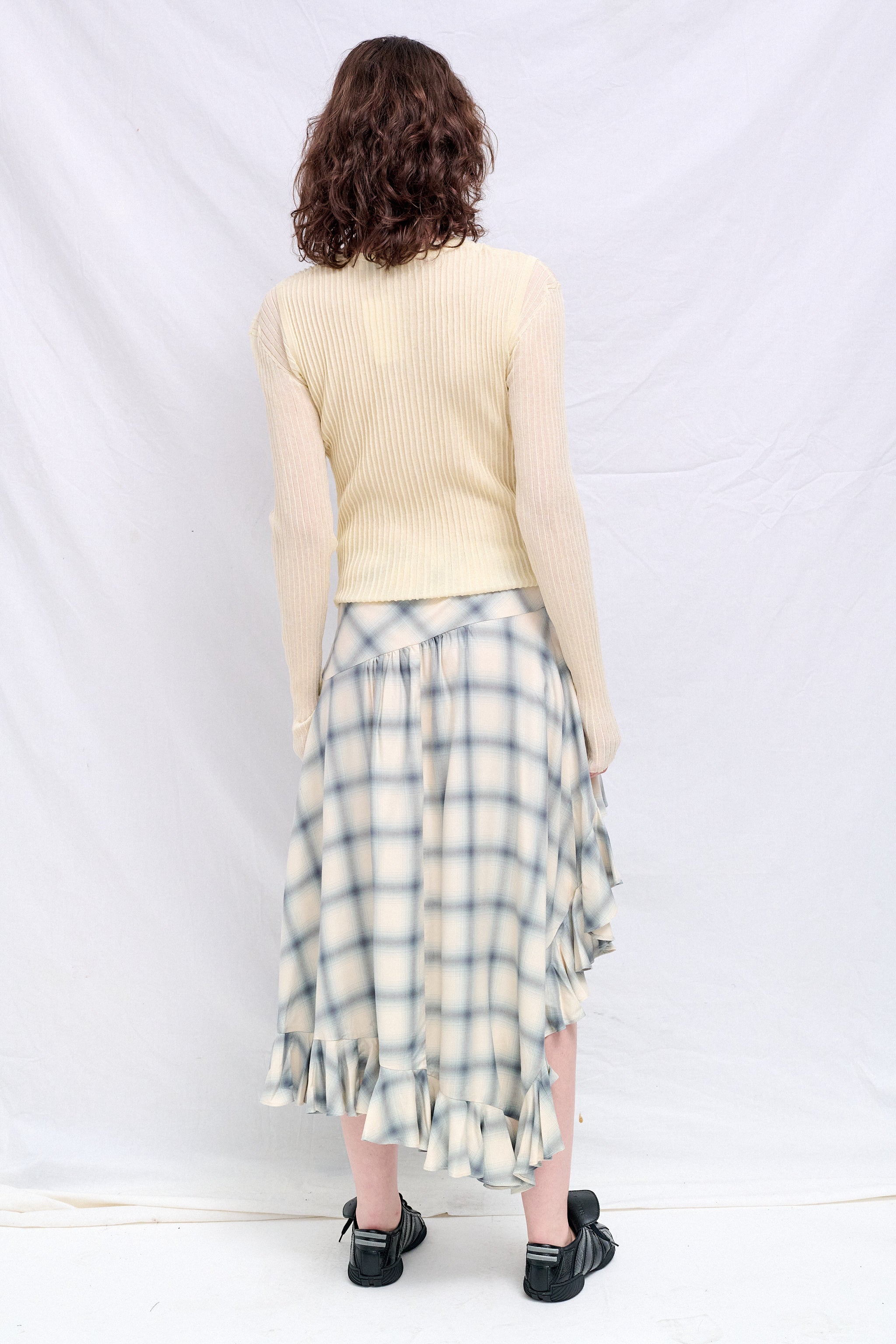 Wynn Hamlyn Ivory Double Up Rib Cardigan