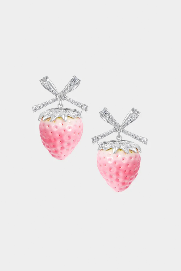 YVMIN Strawberry Bowknot Earring (Pair)