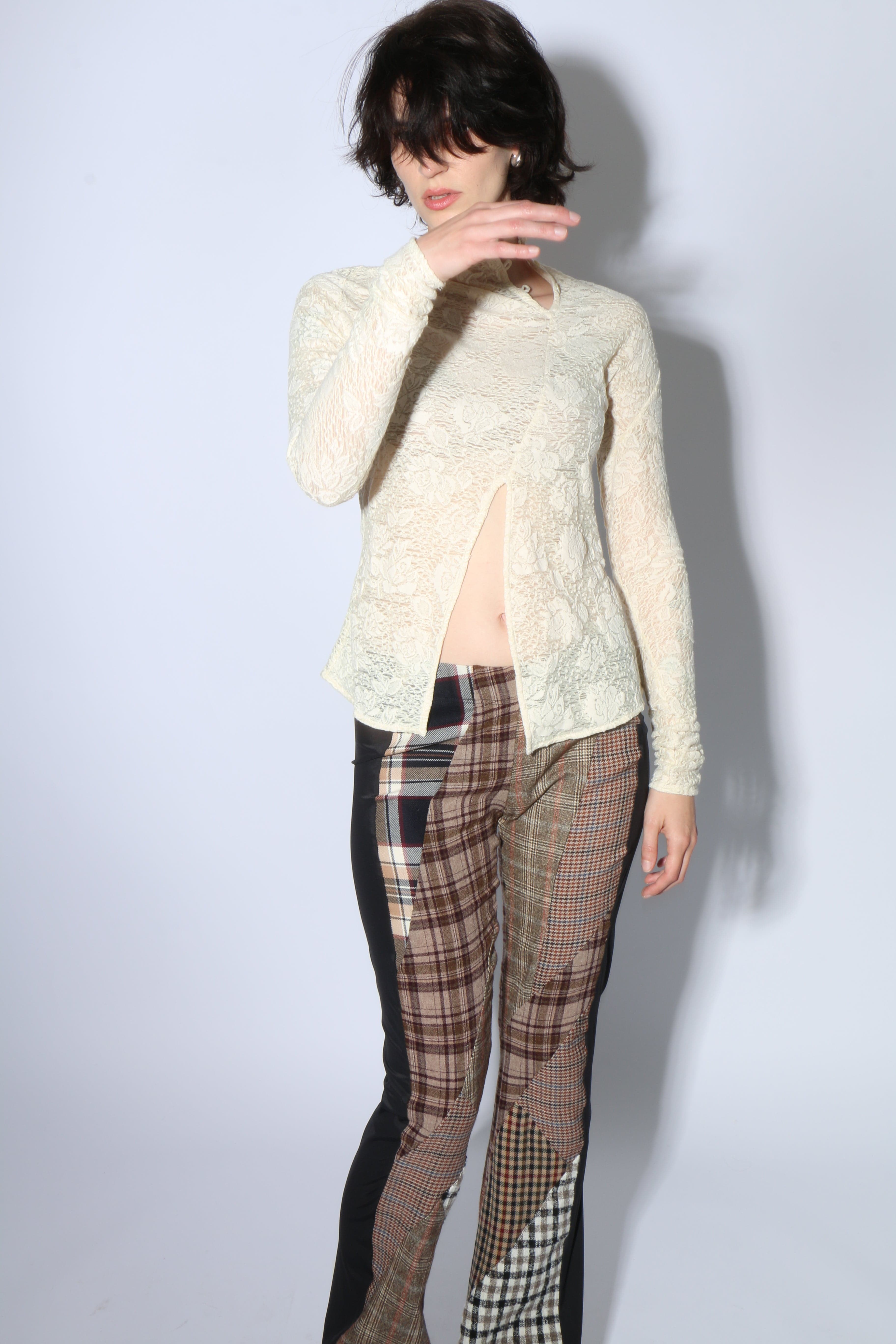 Yuhan Wang Jacquard Top - Champagne Floral