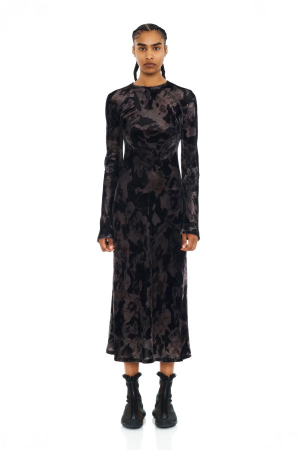 Collina Strada Yuri Dress - Black Watercolor Roses