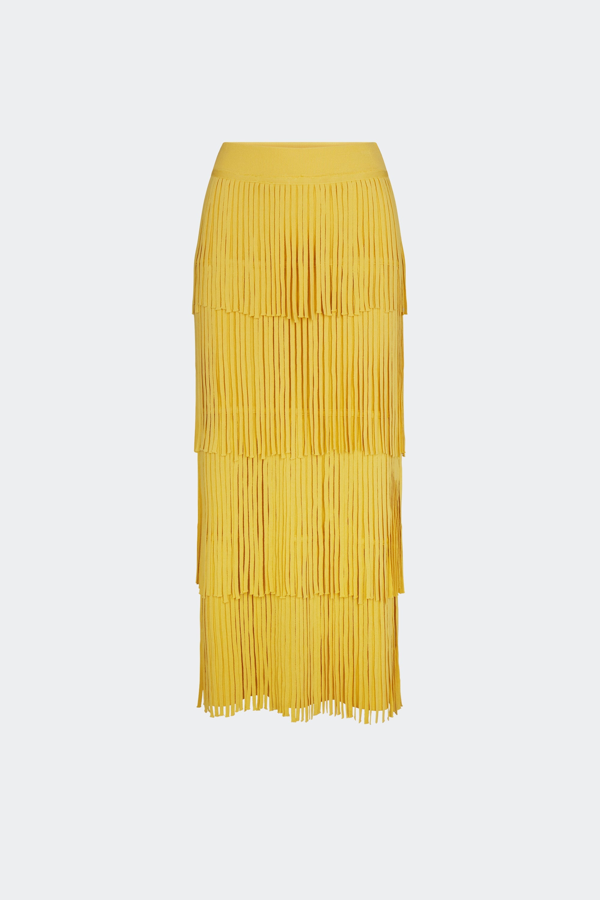 Simon Miller Za Za Knit Fringe Skirt - Butter