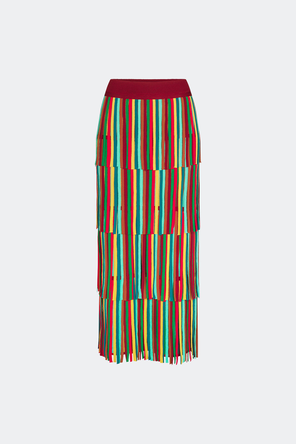 Simon Miller Za Za Knit Skirt - Vibrant Multi Stripe