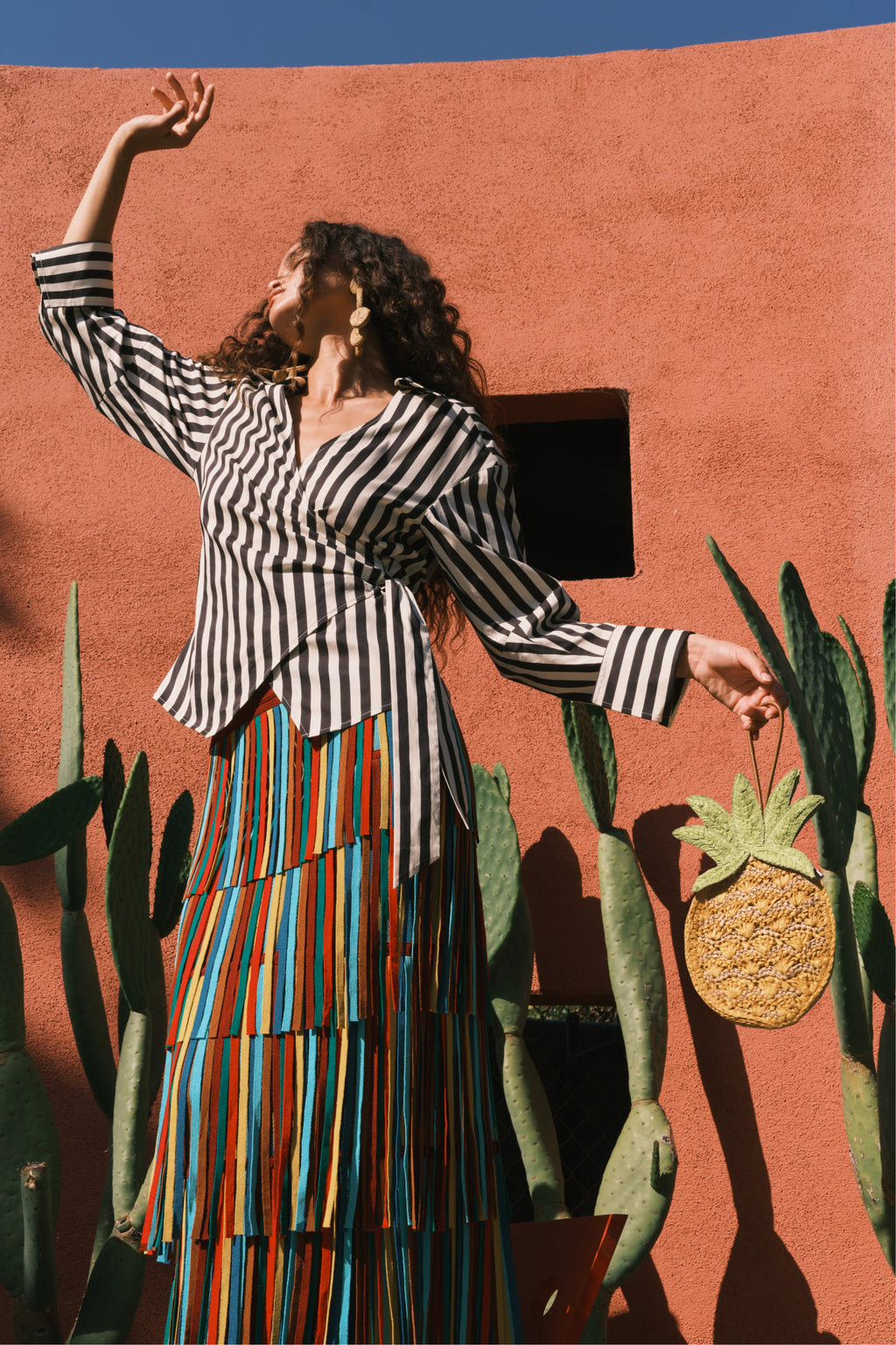 Simon Miller Za Za Knit Skirt - Vibrant Multi Stripe