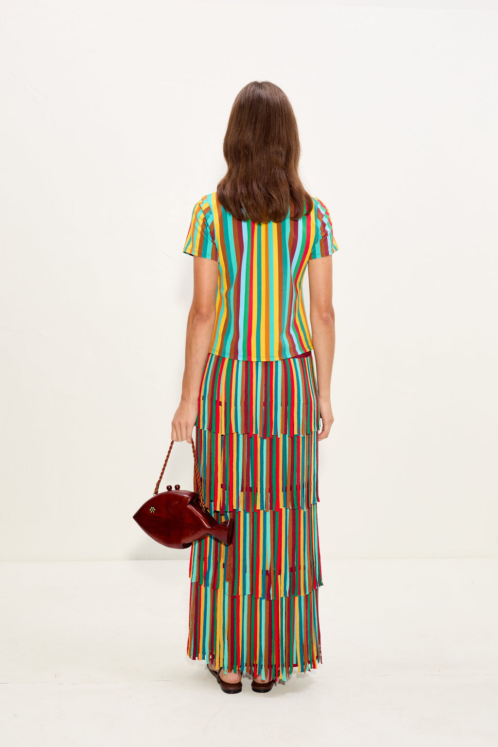 Simon Miller Za Za Knit Skirt - Vibrant Multi Stripe