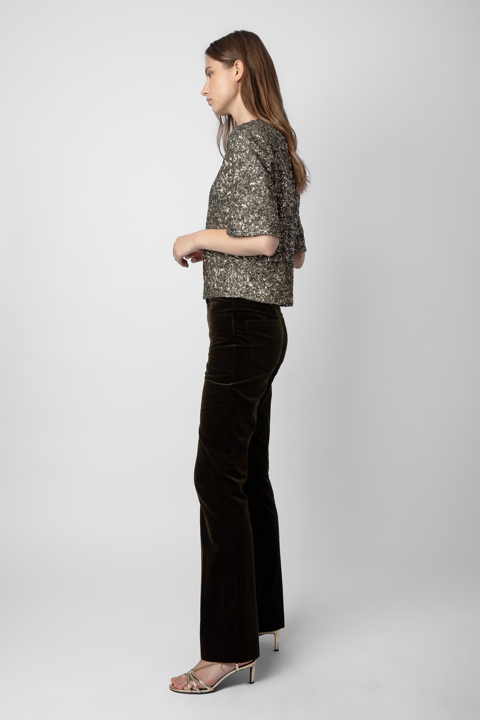 Zadig & Voltaire Tytane Sequin Blouse
