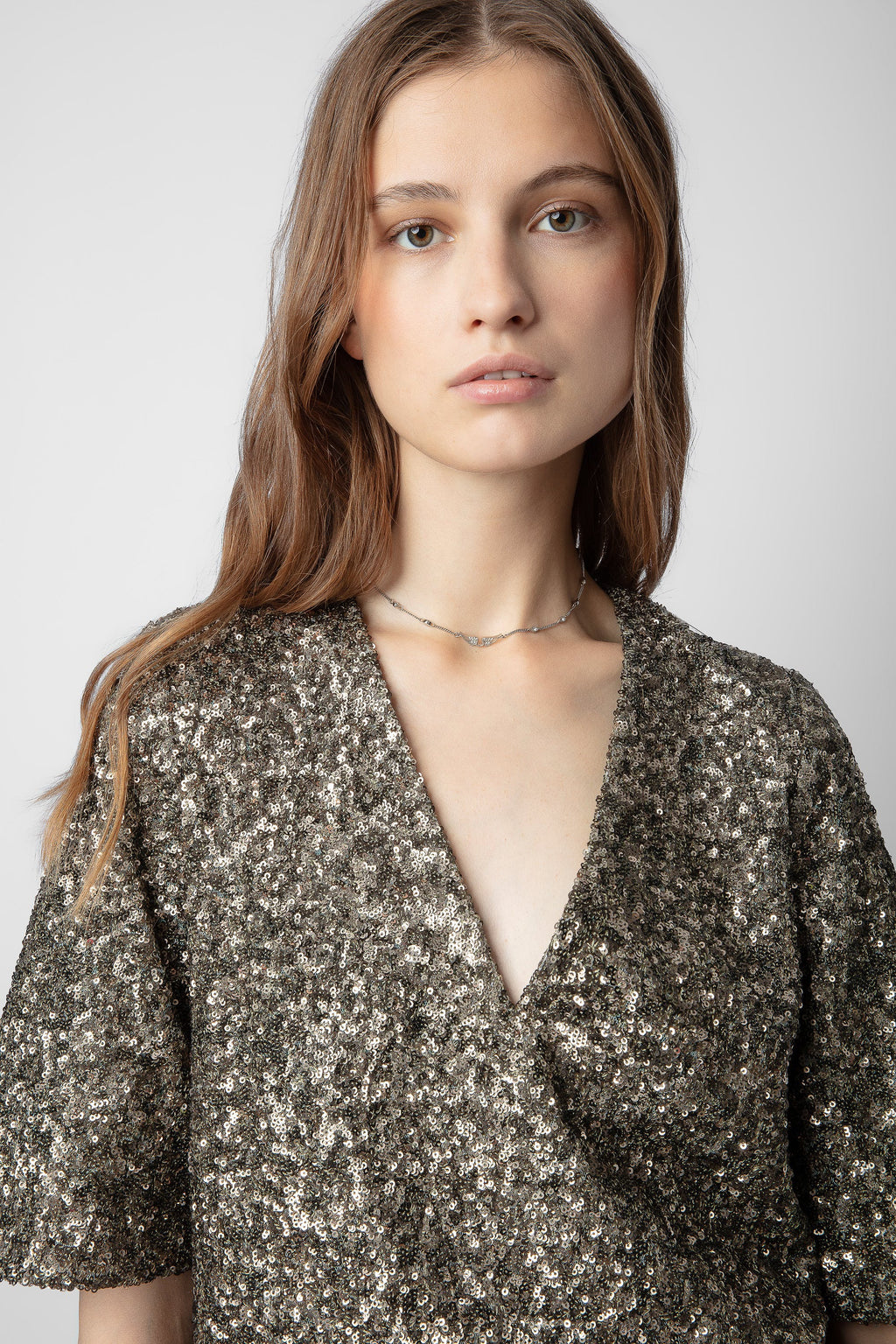 Zadig & Voltaire Tytane Sequin Blouse
