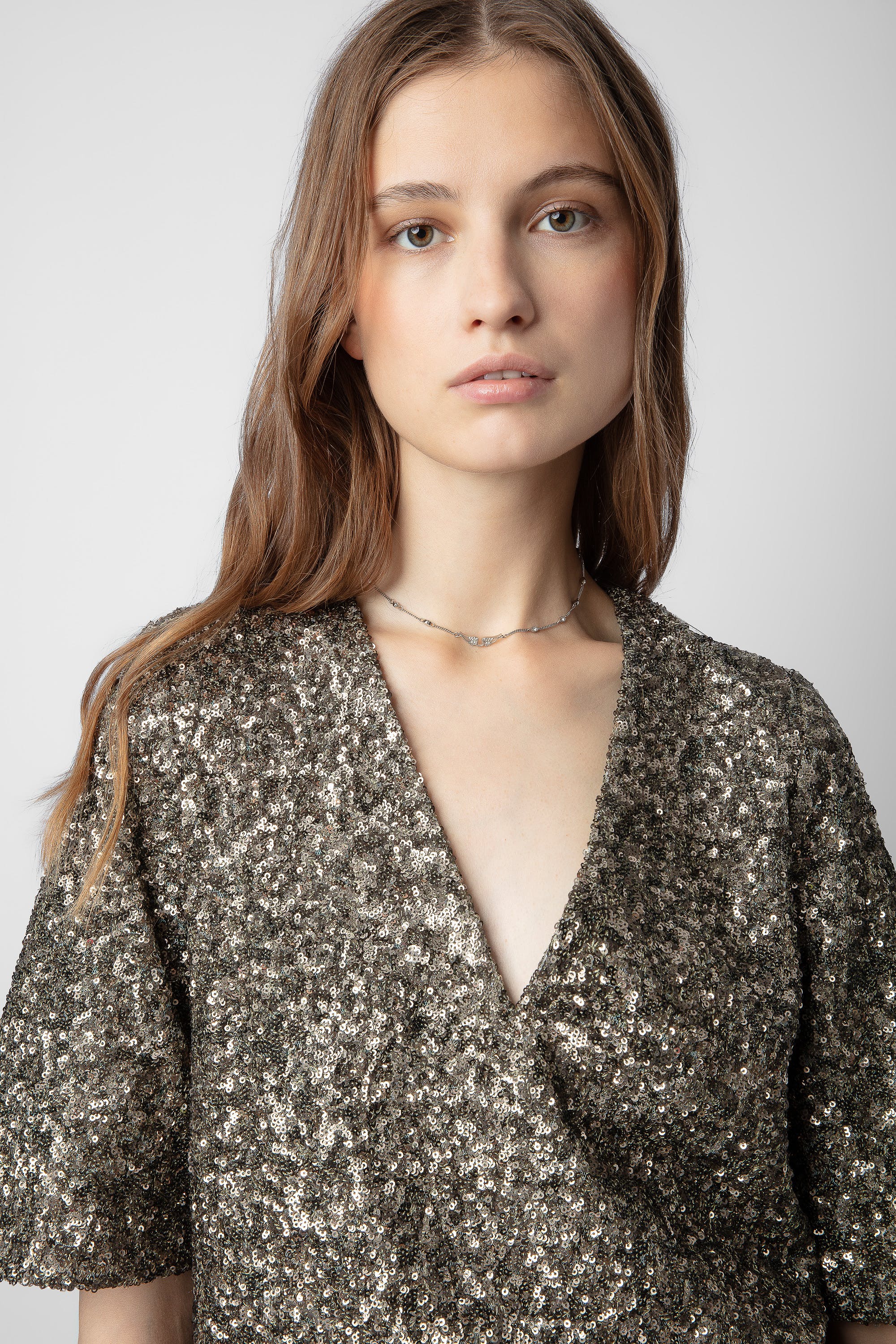 Zadig & Voltaire Tytane Sequin Blouse