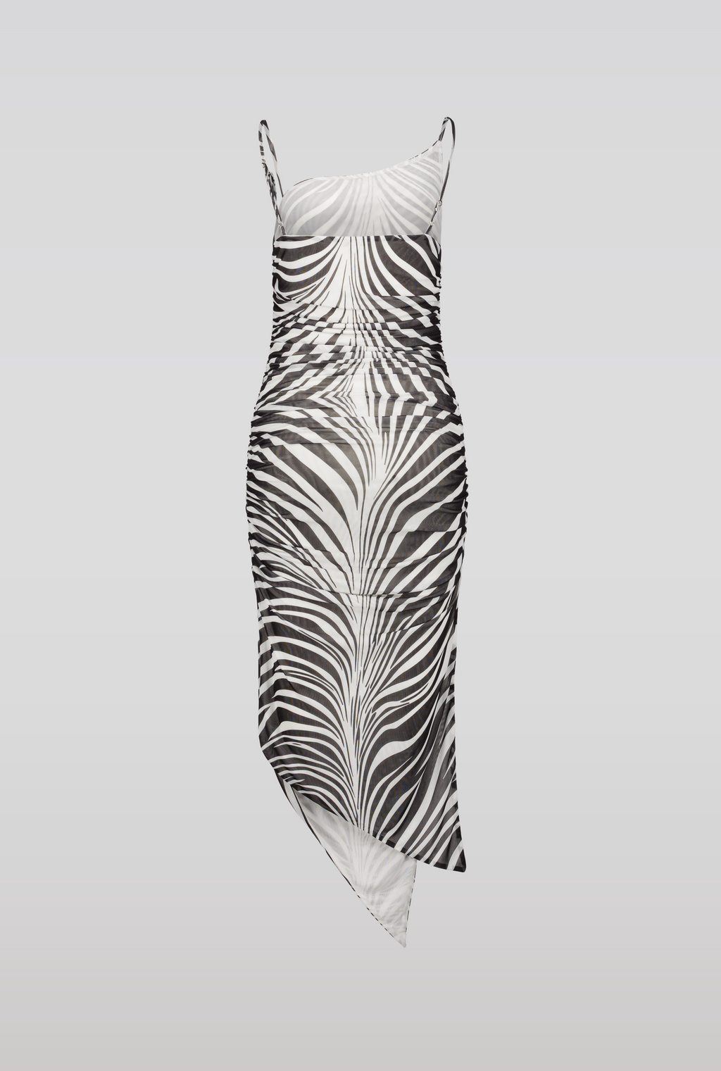 SAEMDI Zebra Mesh Dress
