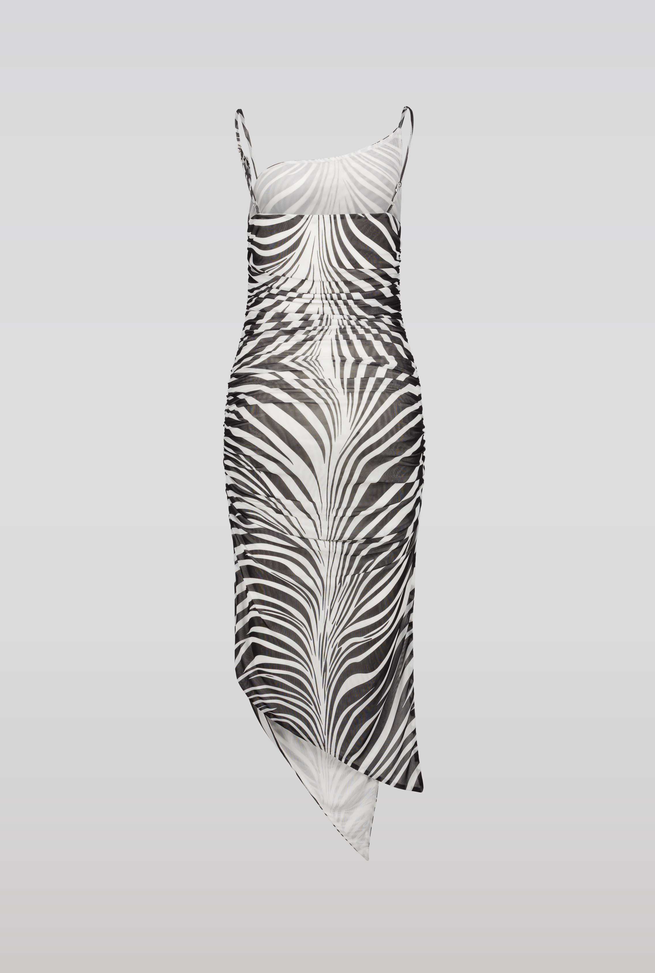 SAEMDI Zebra Mesh Dress