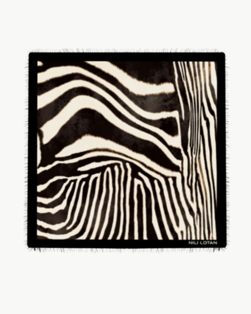 Nili Lotan Zebra Twill Scarf