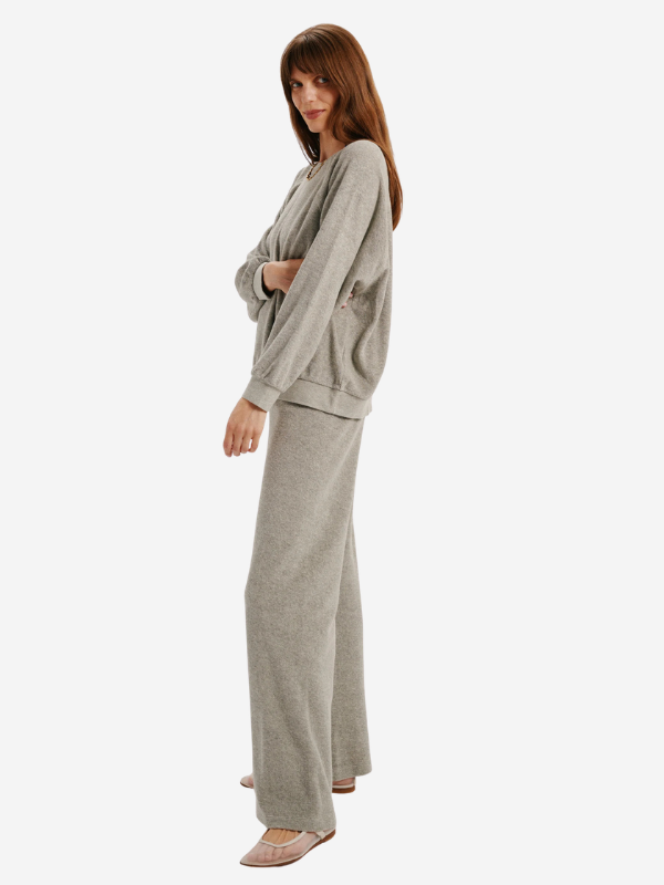 Suzie Kondi Zephyra Pants in Terry - Heather Grey