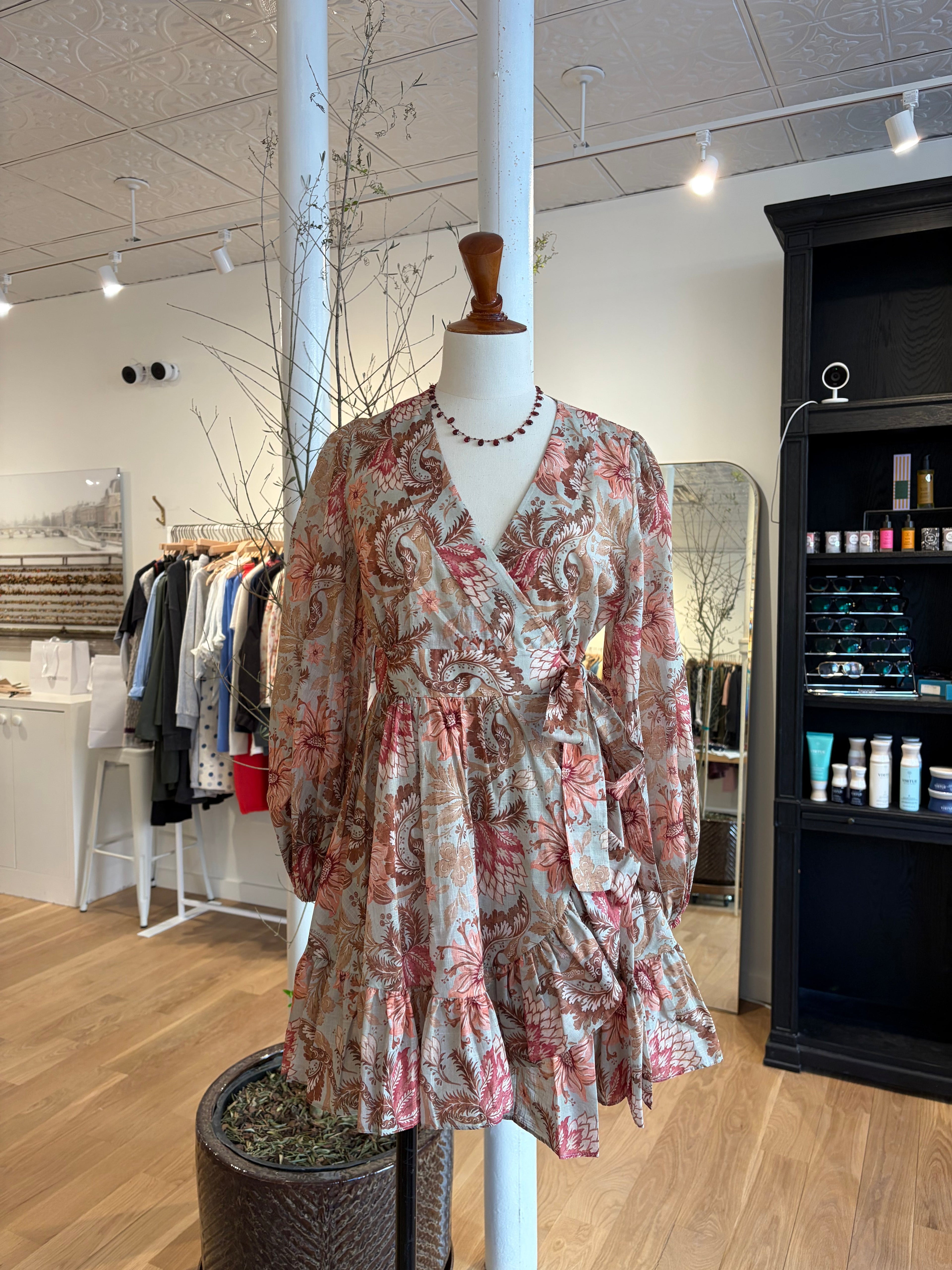Zimmermann Daylight Mini Wrap Frill Dress