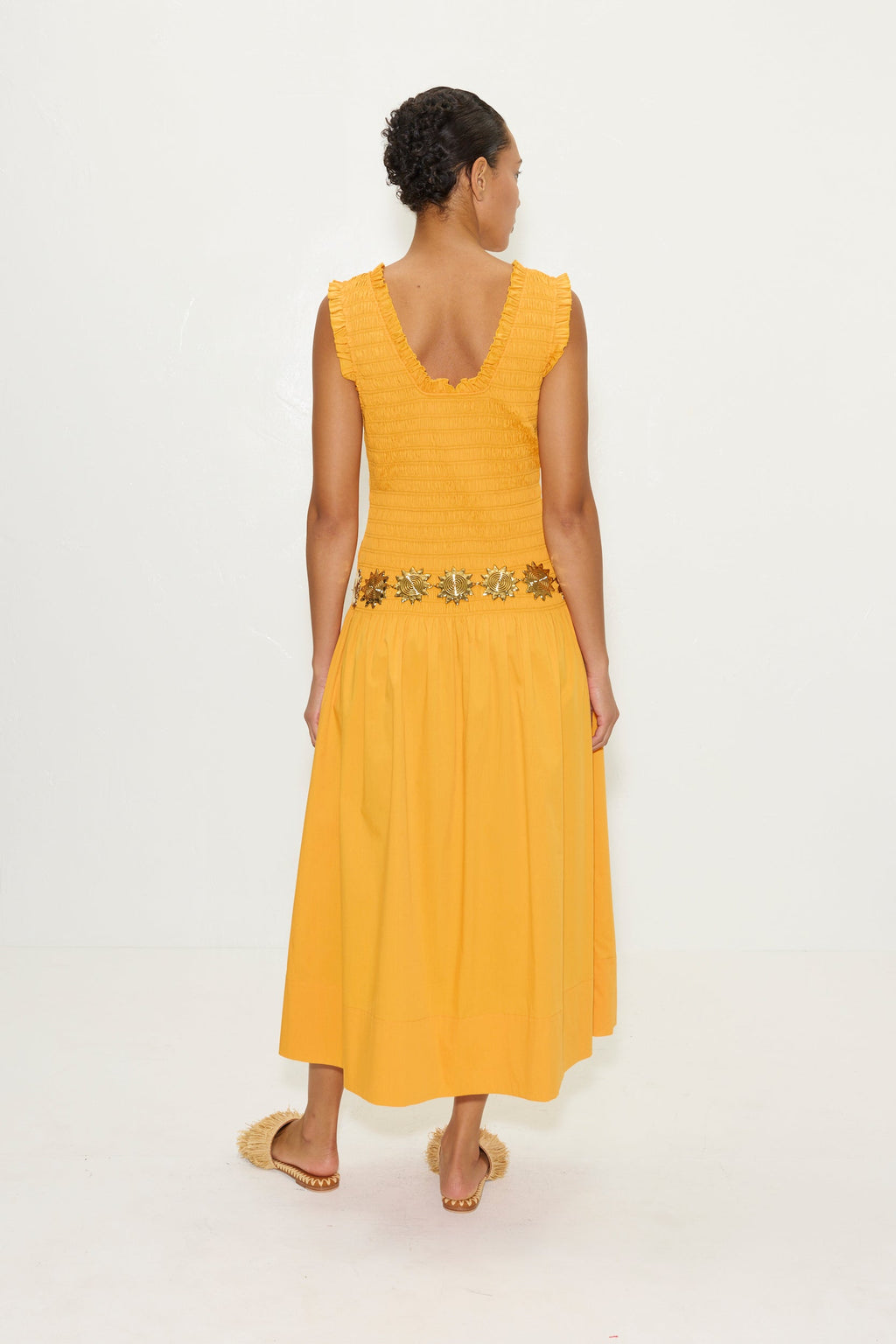 Simon Miller Zini Poplin Dress - Sherbet Orange