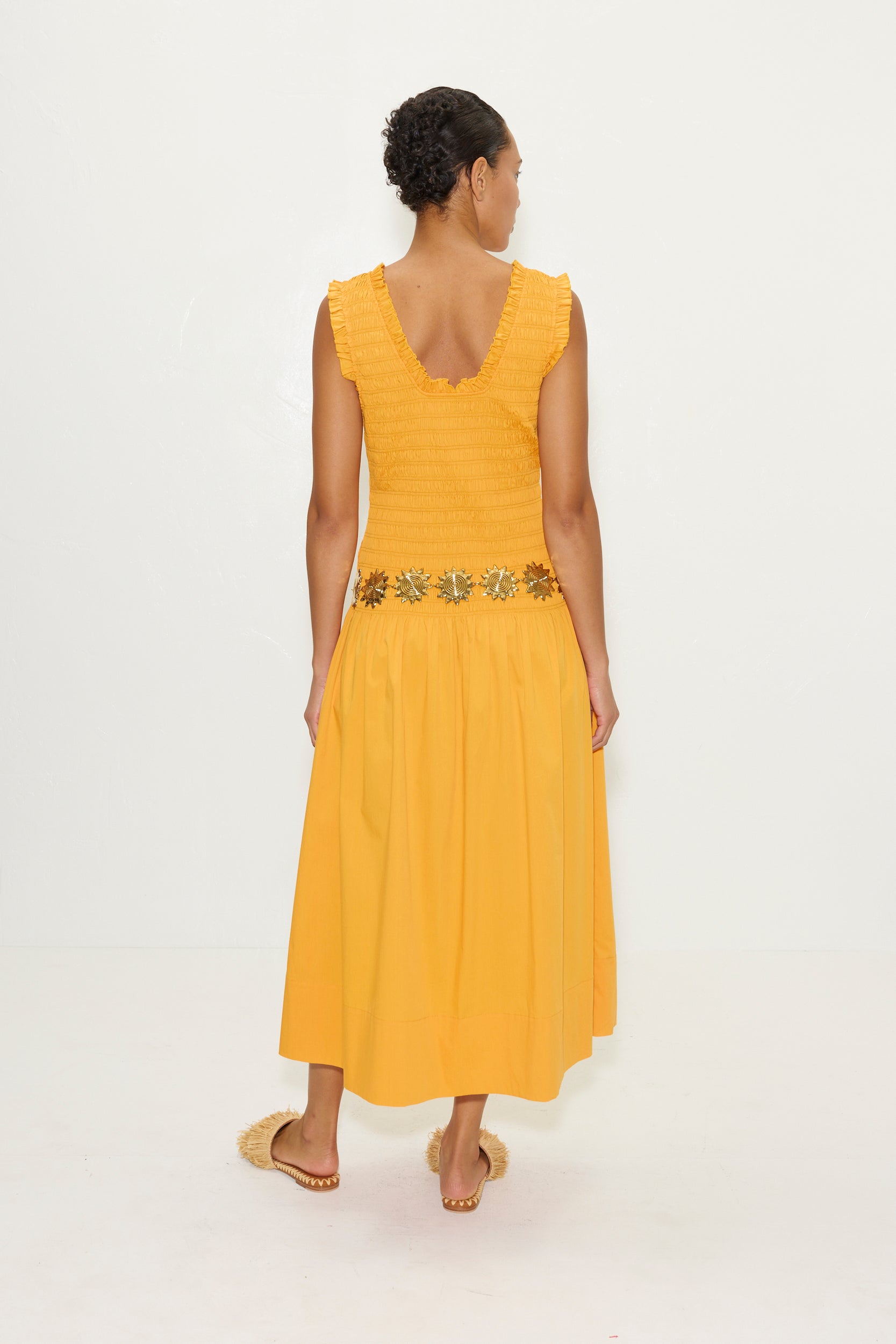 Simon Miller Zini Poplin Dress - Sherbet Orange