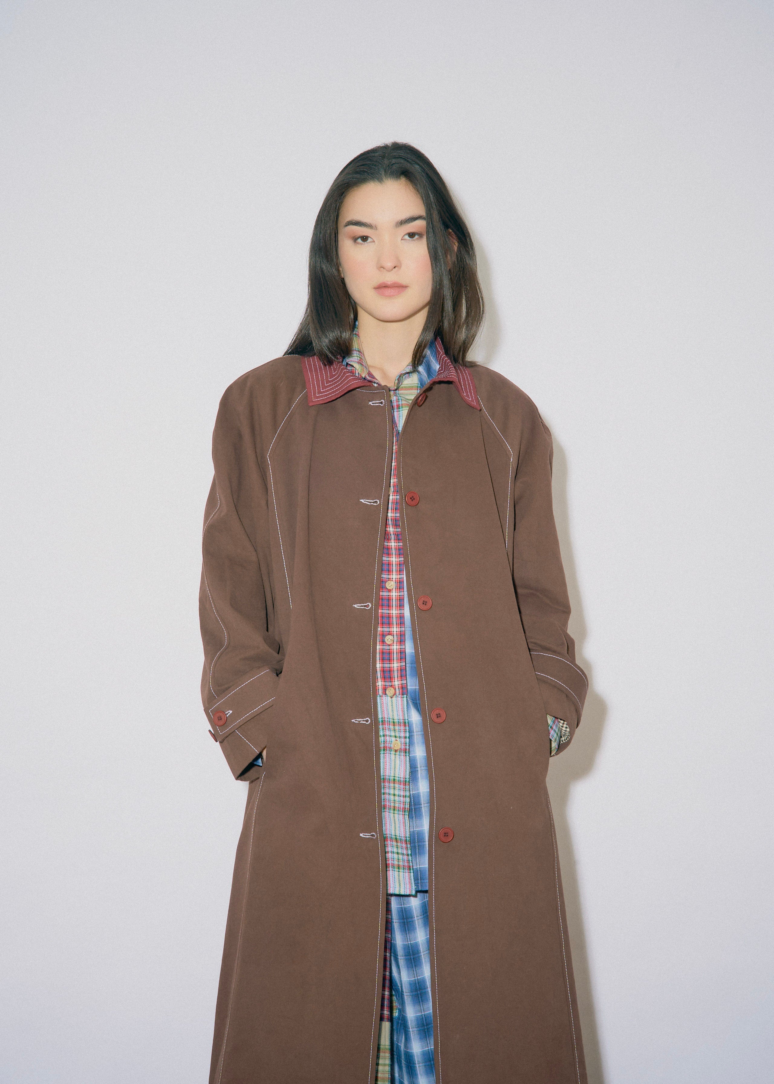 OhSevenDays Zoe Coat - Brown