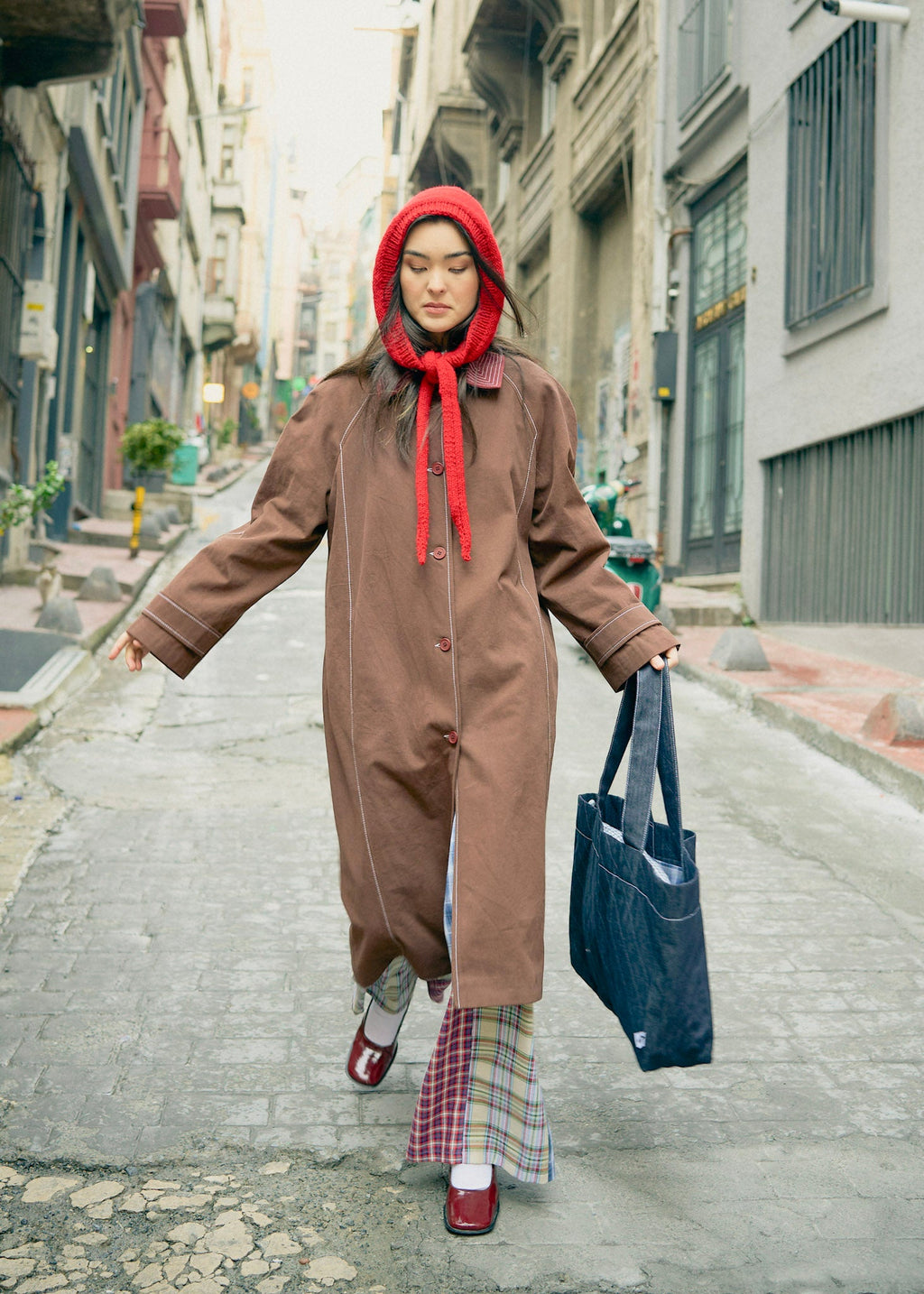 OhSevenDays Zoe Coat - Brown