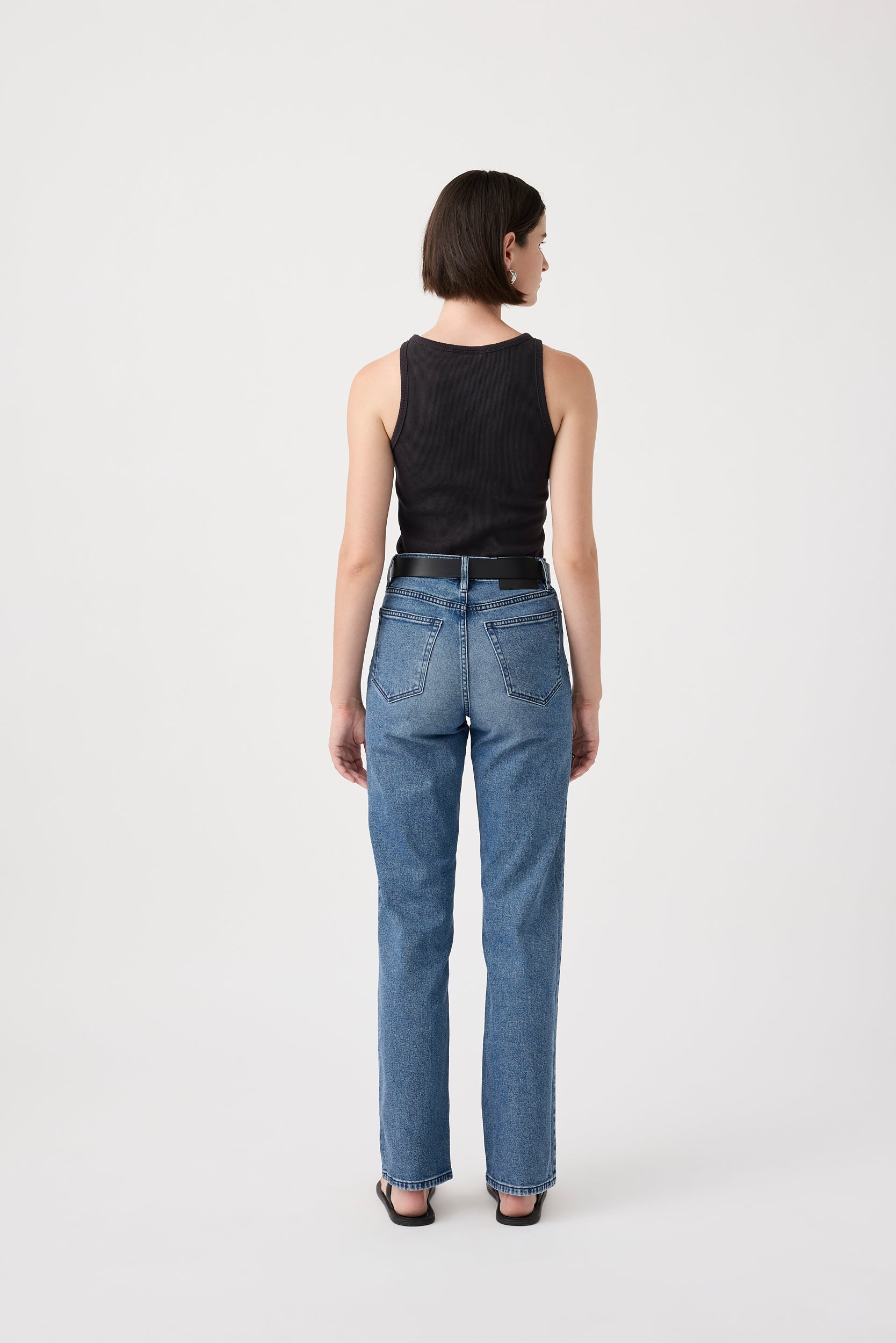 Outland Denim Zoe High Straight Jean - Twilight