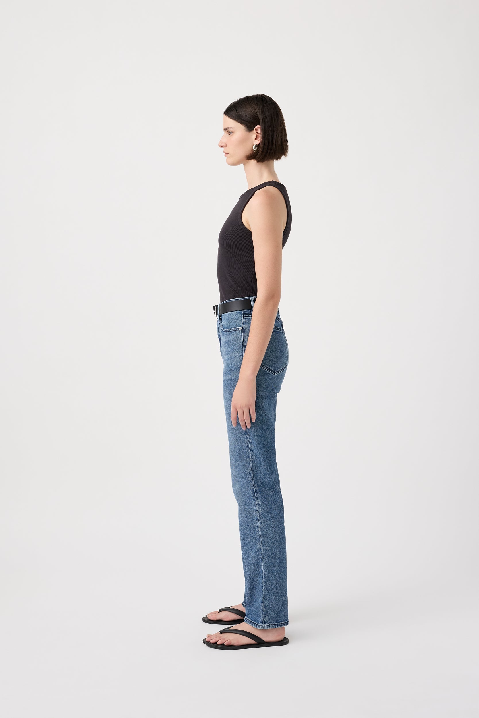 Outland Denim Zoe High Straight Jean - Twilight