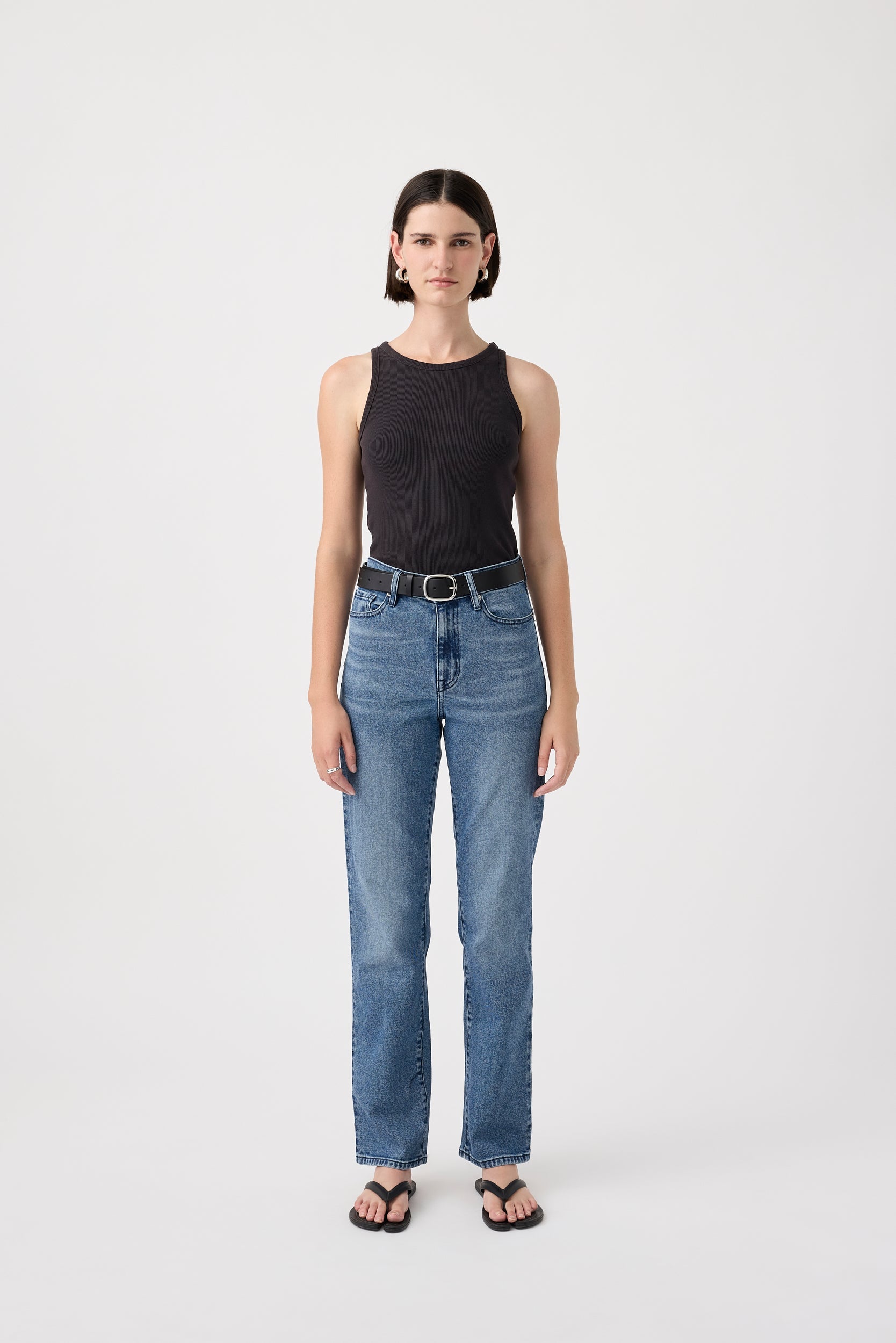 Outland Denim Zoe High Straight Jean - Twilight