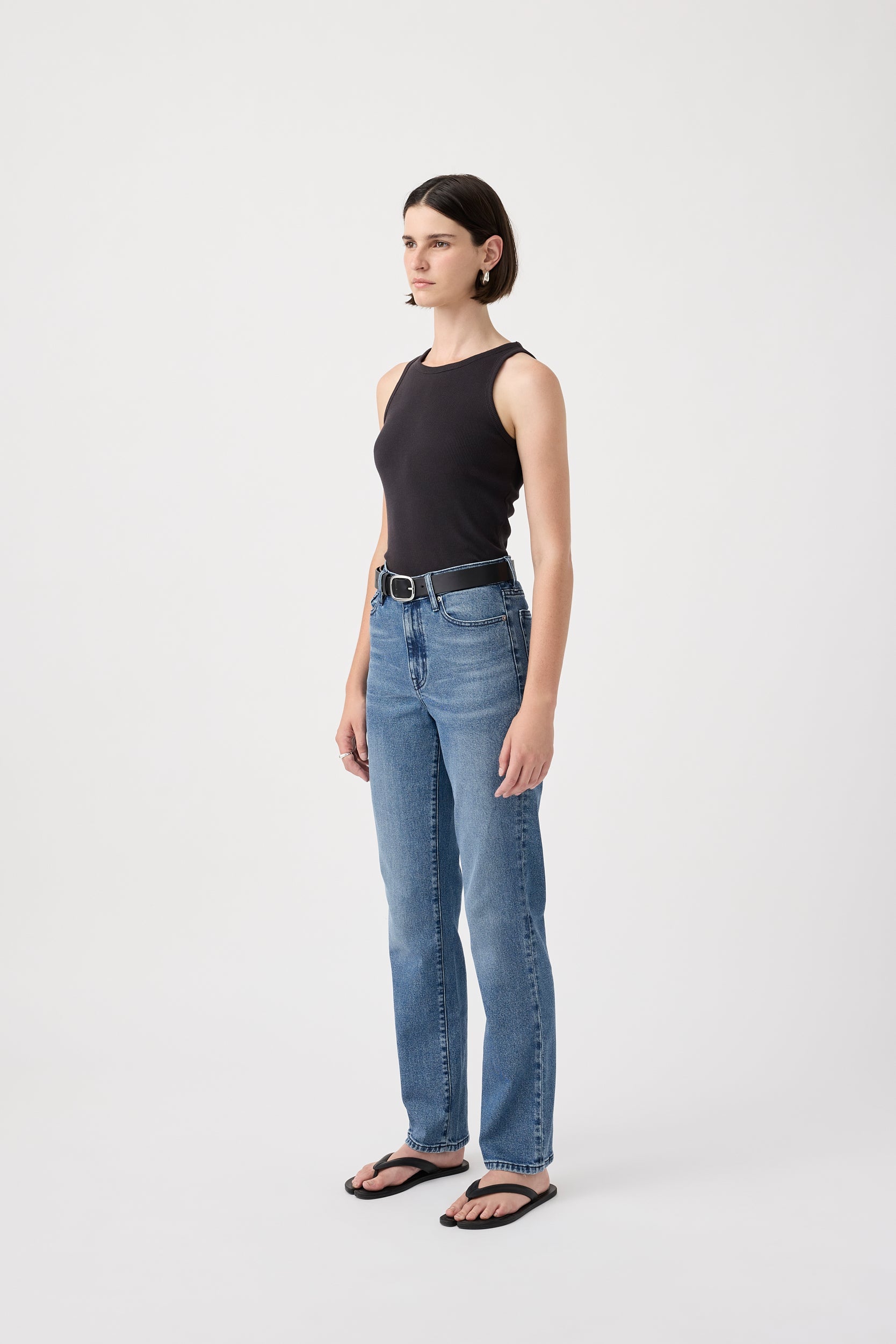 Outland Denim Zoe High Straight Jean - Twilight